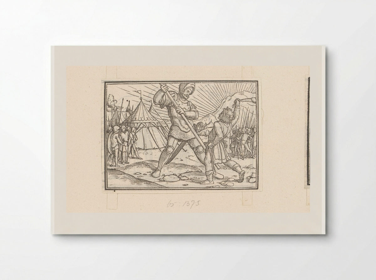 David Defeating Goliath - Veit Rudolf Specklin - Poster