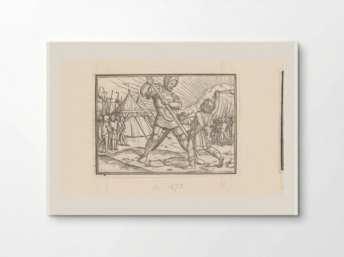 David Defeating Goliath - Veit Rudolf Specklin - Poster