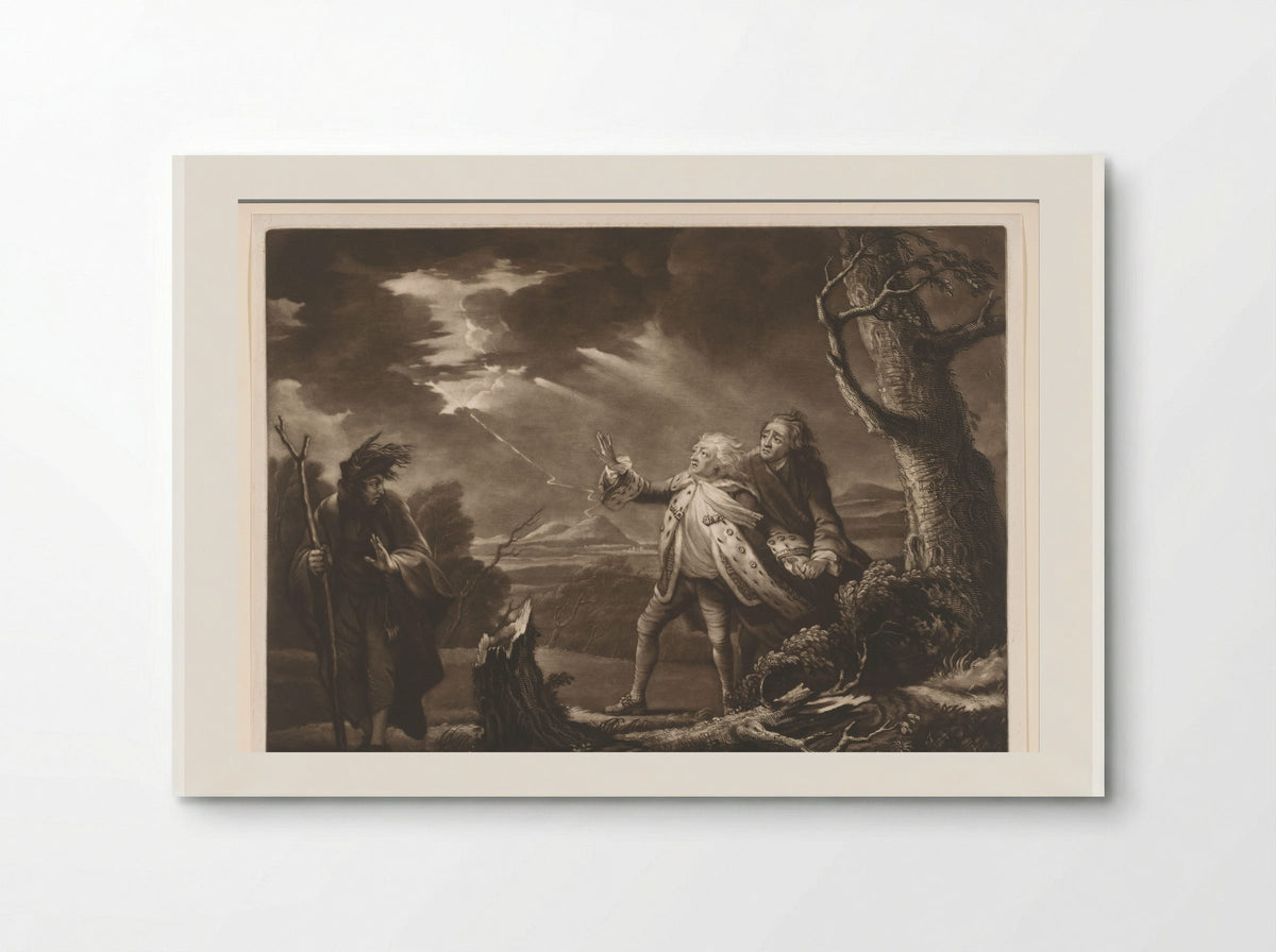David Garrick as King Lear in the Storm - James McArdell - Poster