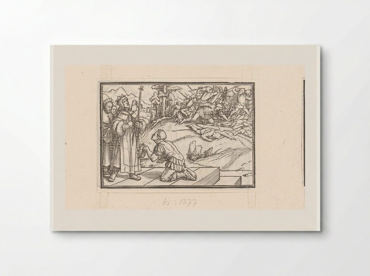 David Hears of the Death of Saul - Veit Rudolf Specklin - Poster