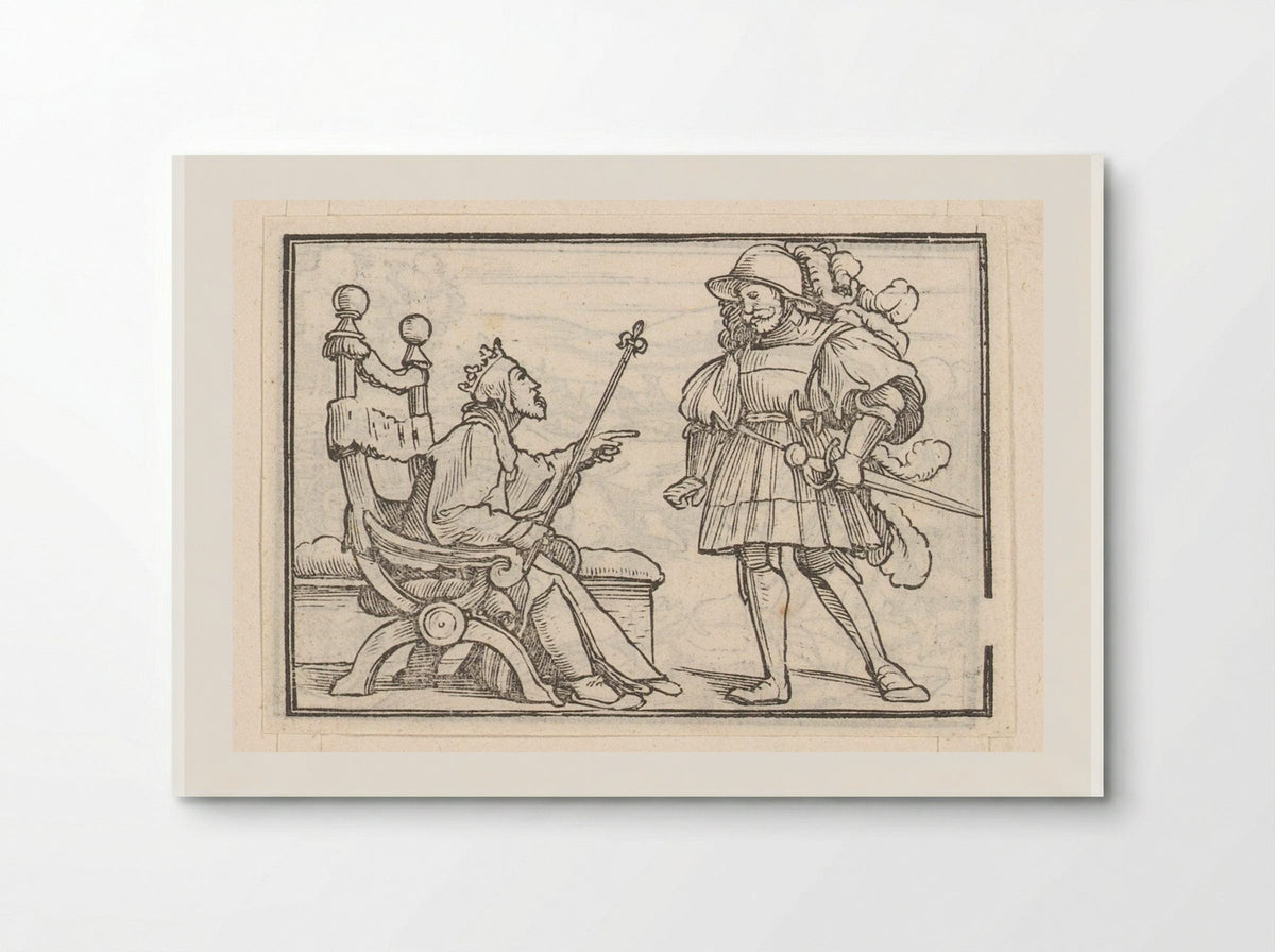 David Sending Away Uriah - Veit Rudolf Specklin - Poster