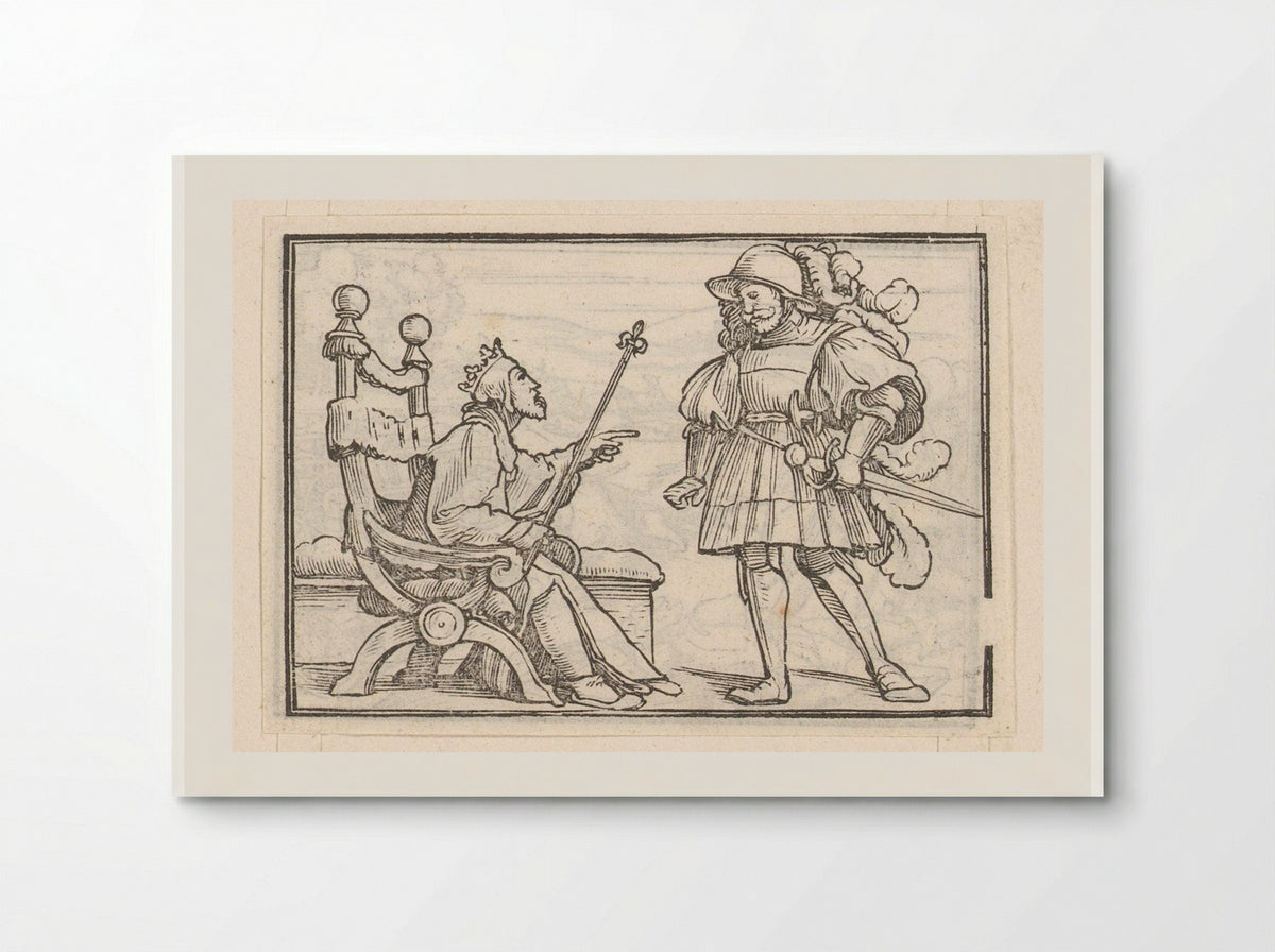 David Sending Away Uriah - Veit Rudolf Specklin - Poster