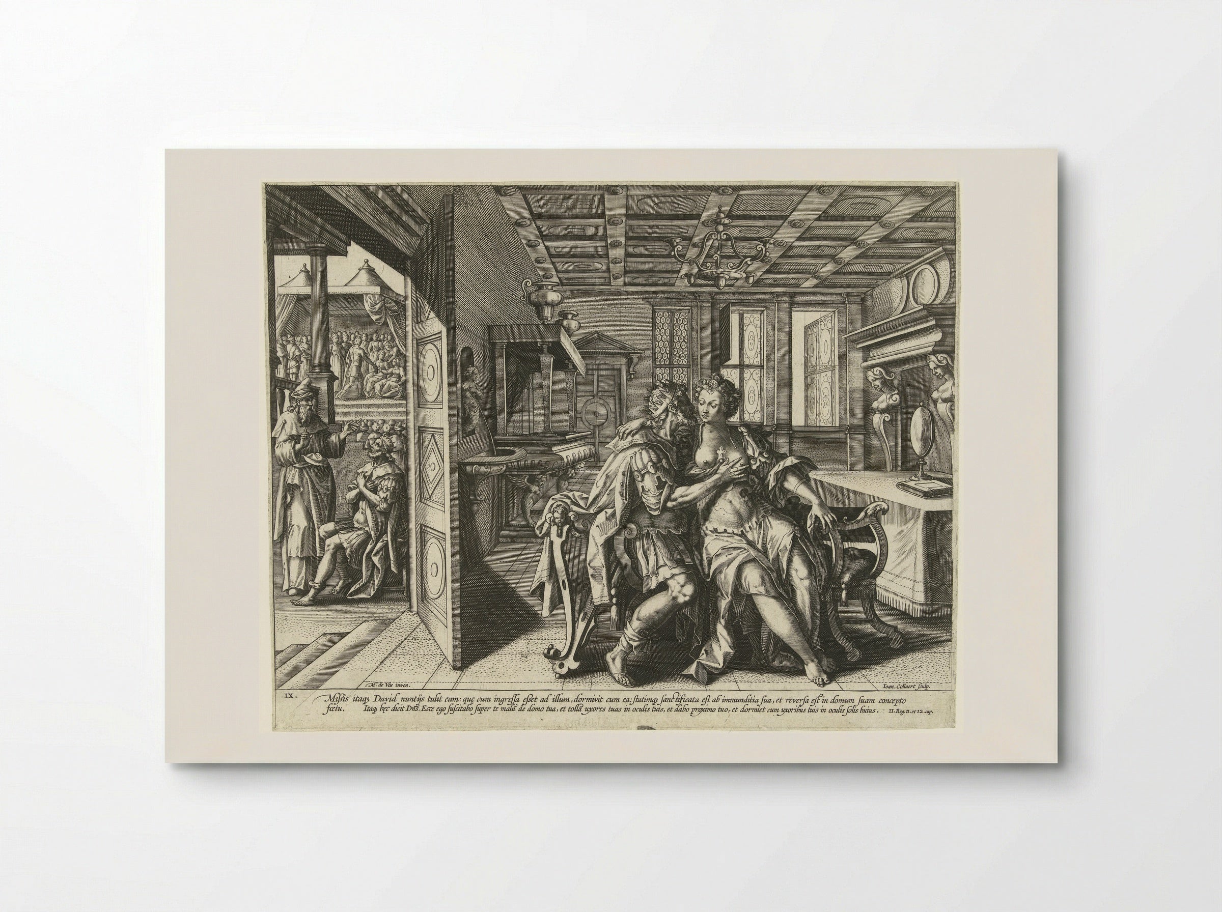 David and Bathsheba: The Ninth Commandment - Philips Galle - Poster