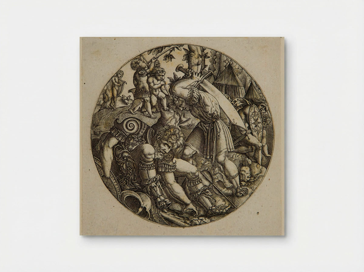 David and Goliath - Allaert Claesz - Poster