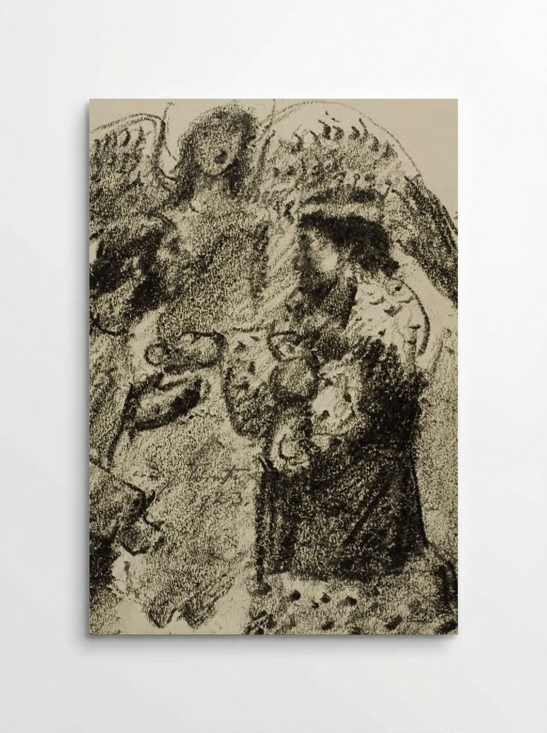 David rears an altar on the threshingfloor of Araunah the Jebusite - Lovis Corinth - Poster