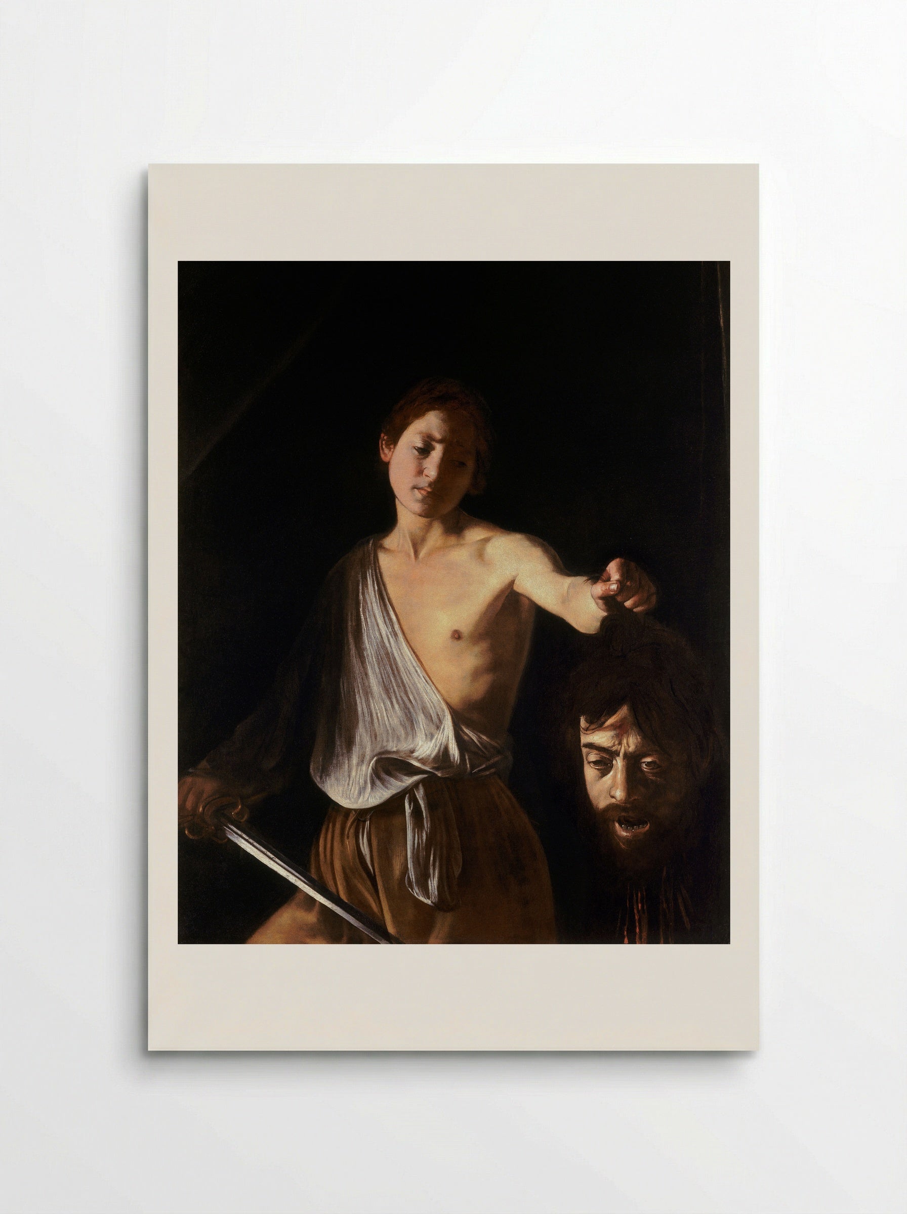 David with the Head of Goliath - Caravaggio - Poster
