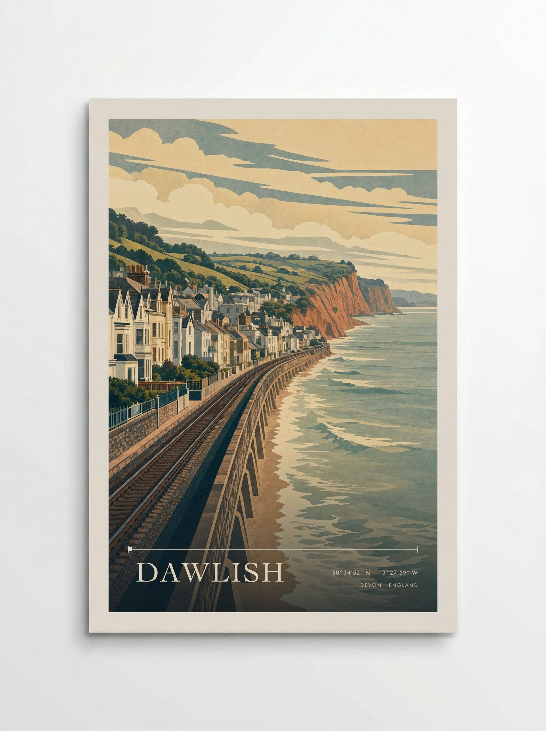 Dawlish Devon England Travel Poster - Poster