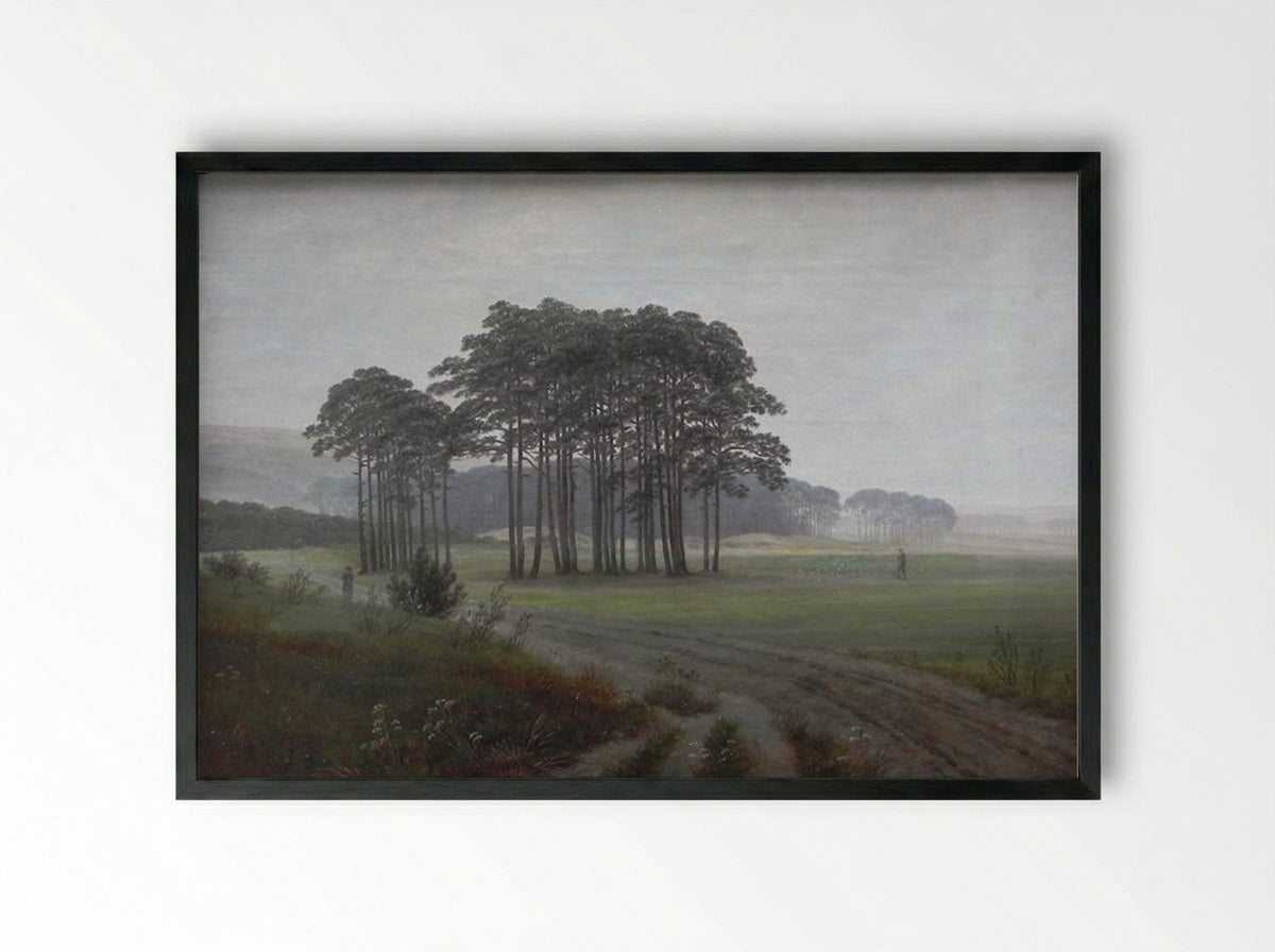 Day - Caspar David Friedrich - Framed Print Black