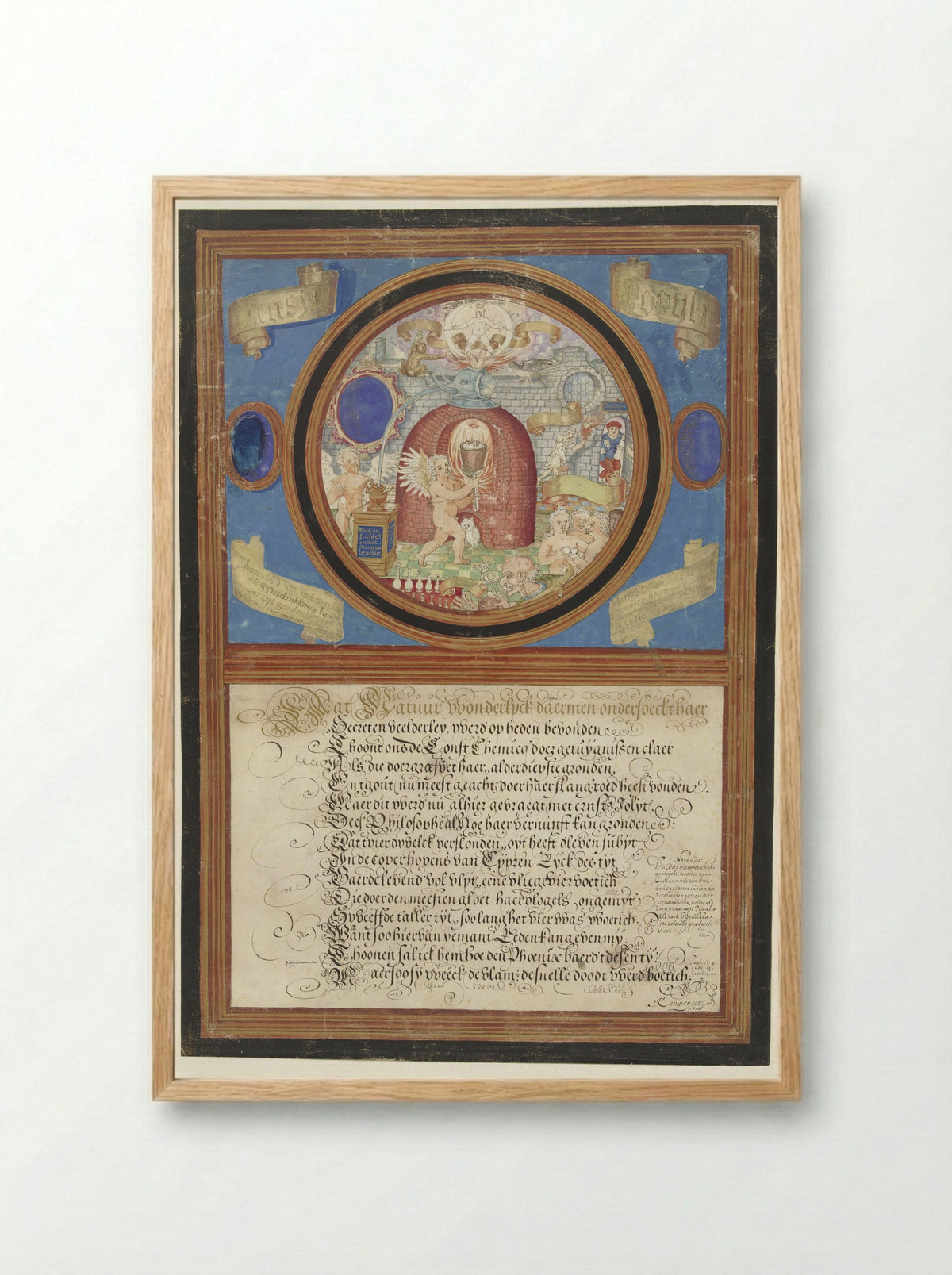 De Alchemie - Paulus de Kempenaer - Framed Print Wood