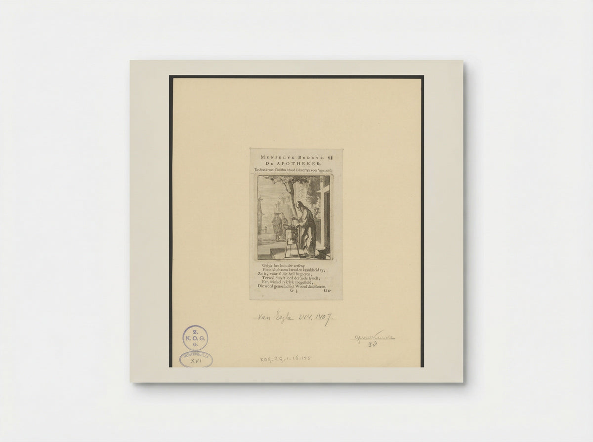 De Apotheker - Jan Luyken - Poster
