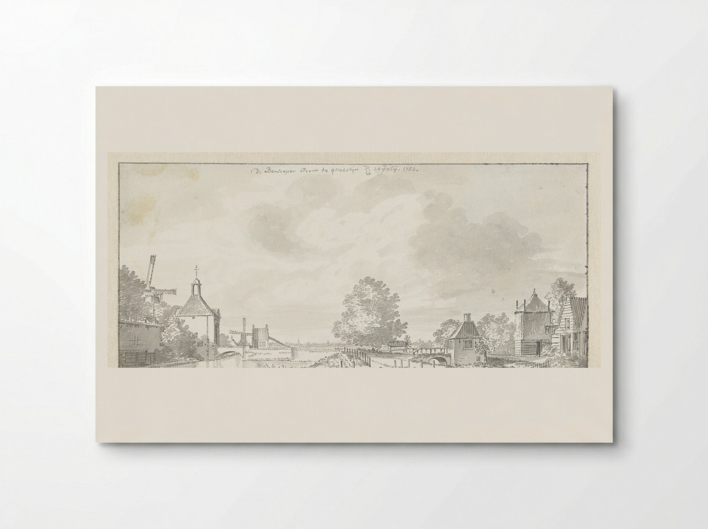 De Benscoper Poort te IJsselstein - Jan de Beijer - Poster