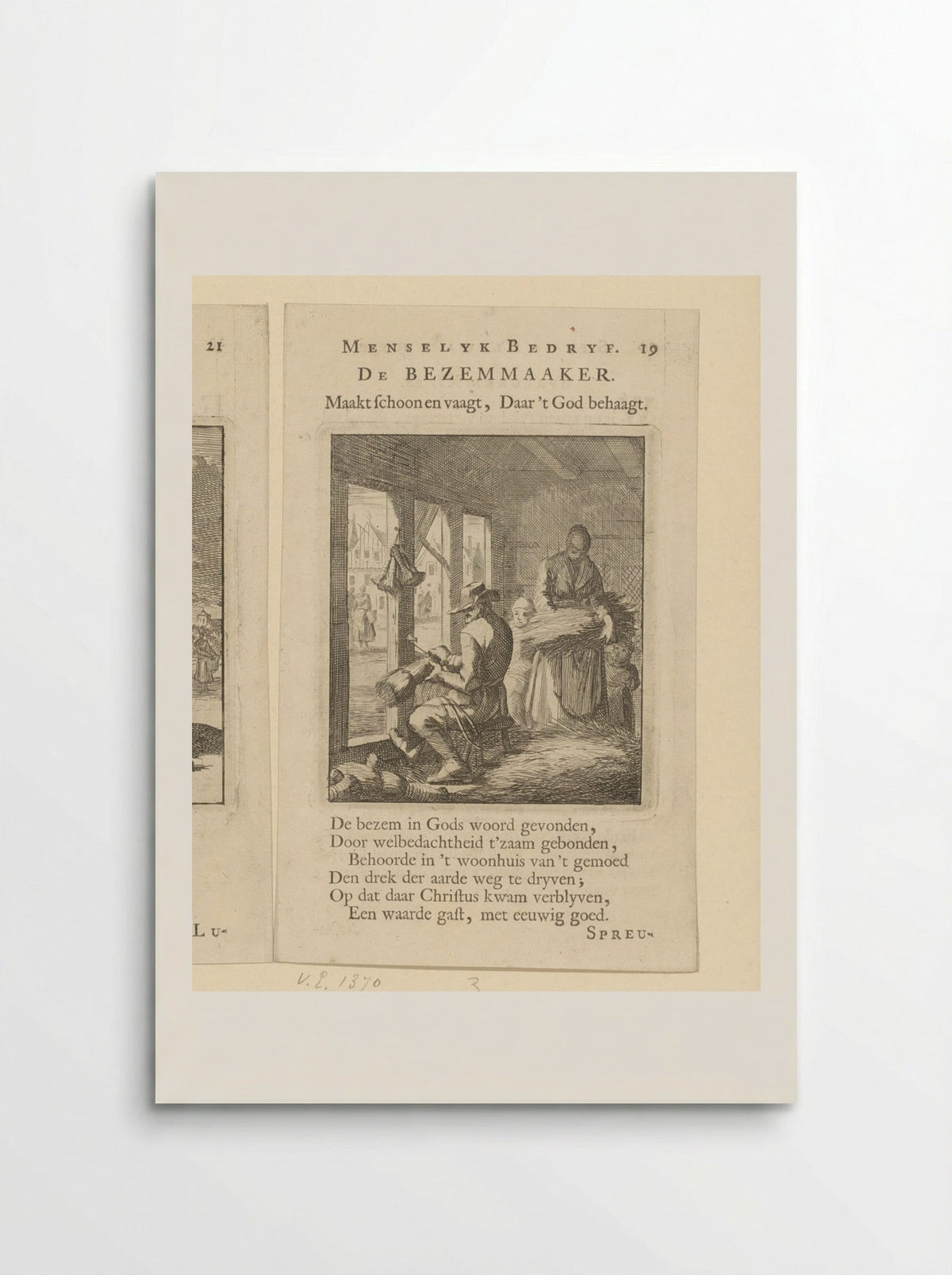 De Bezemmaaker - Cornelis van der Sys - Poster