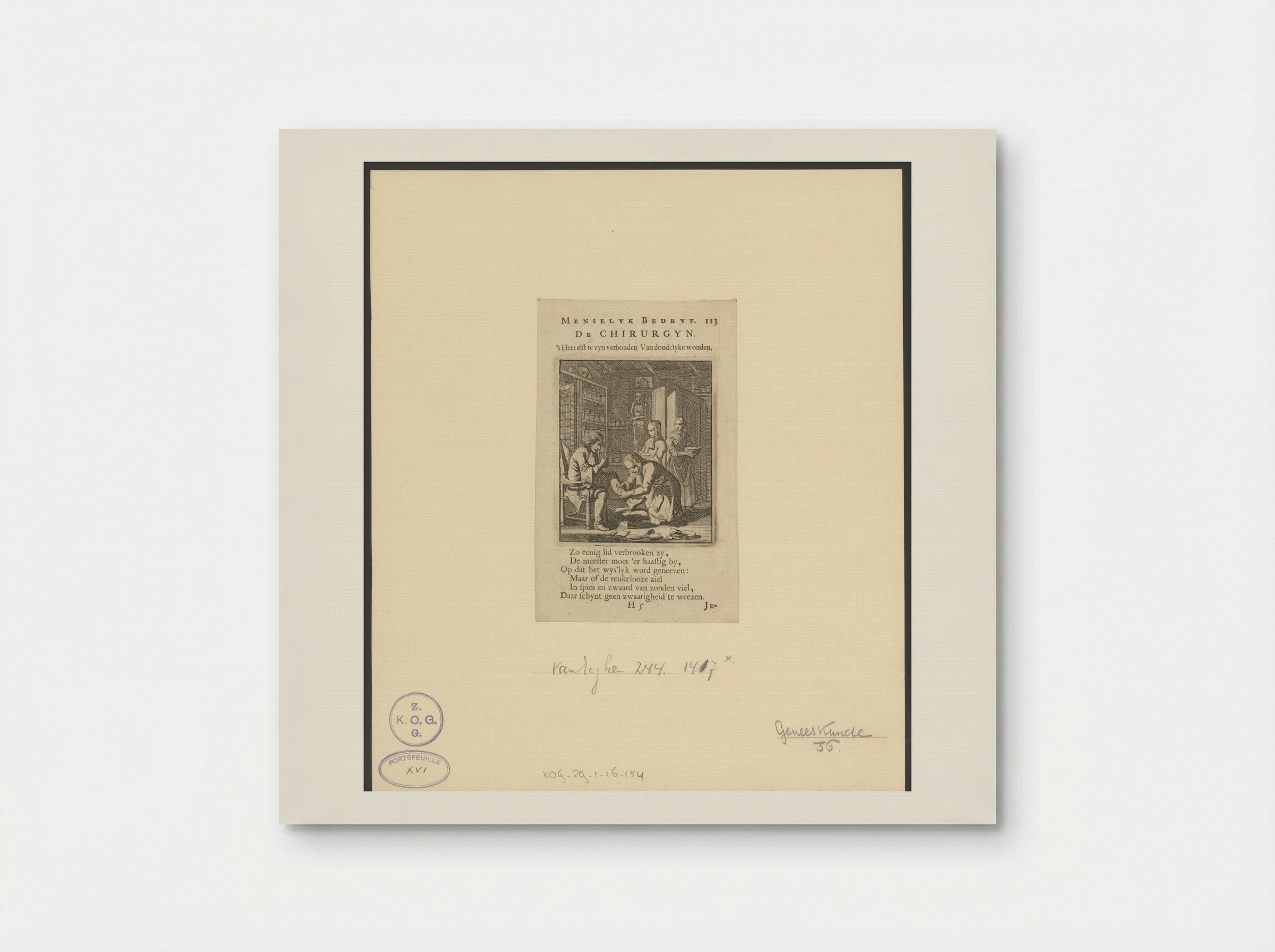 De Chirurgyn - Jan Luyken - Poster