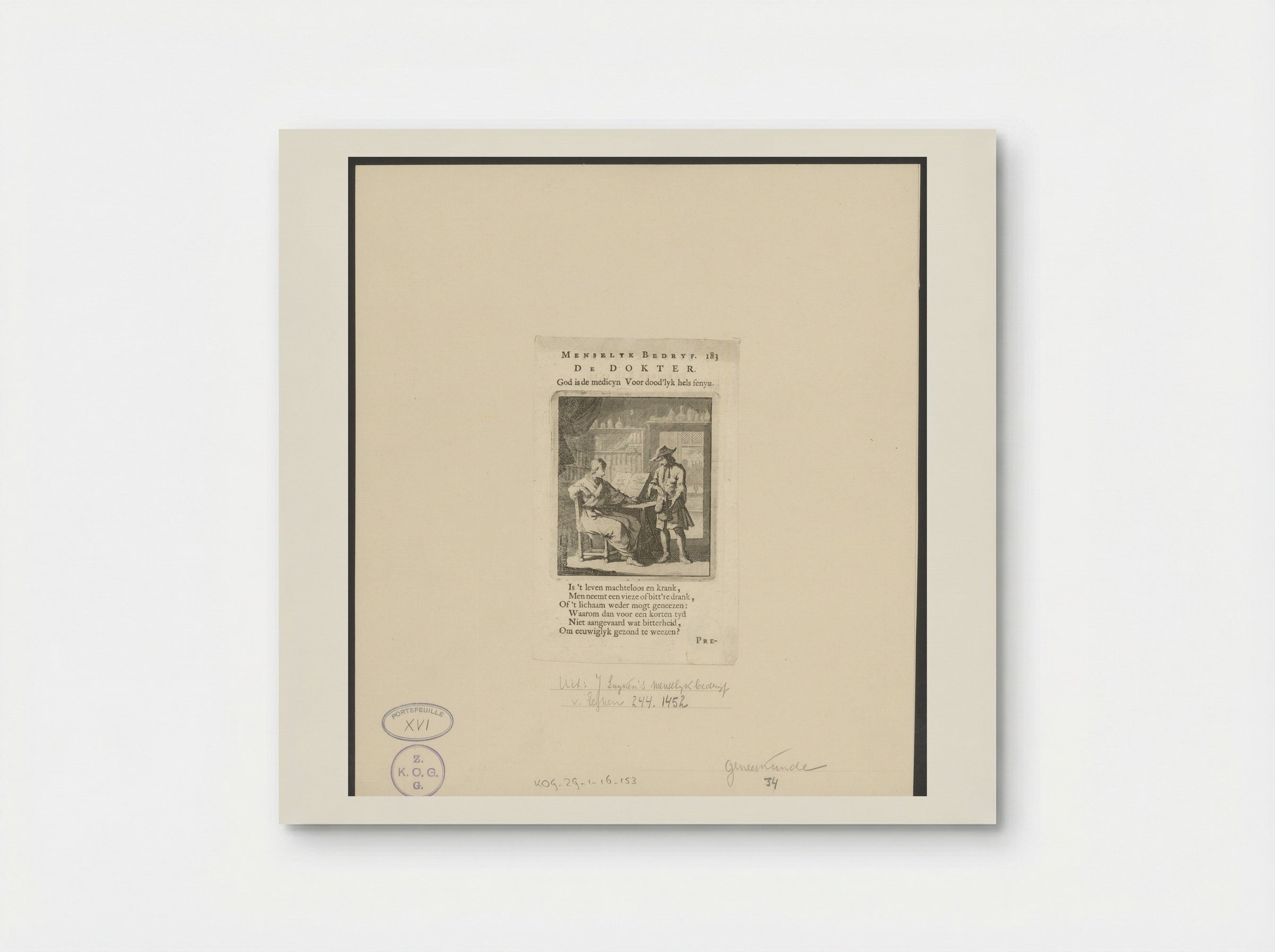 De Dokter - Jan Luyken - Poster