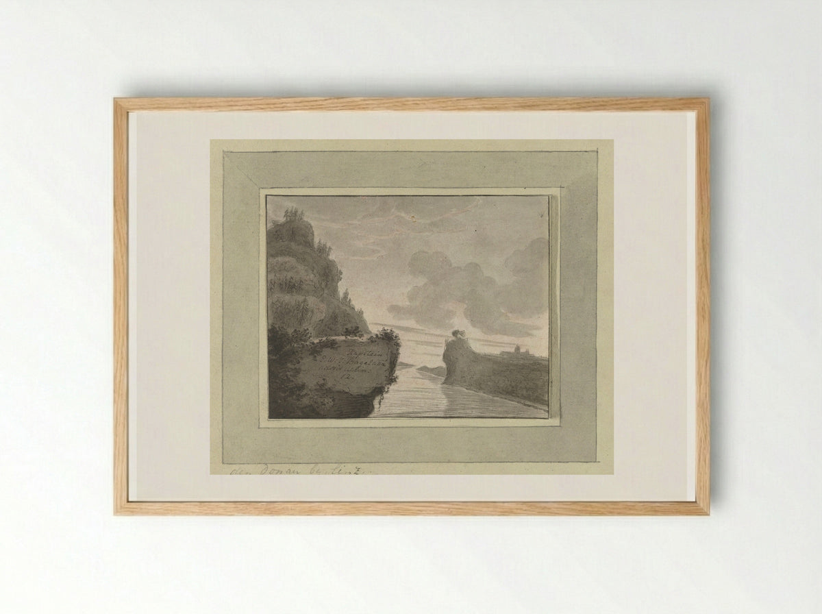 De Donau bij Linz - Ernst Willem Jan Bagelaar - Framed Print Wood