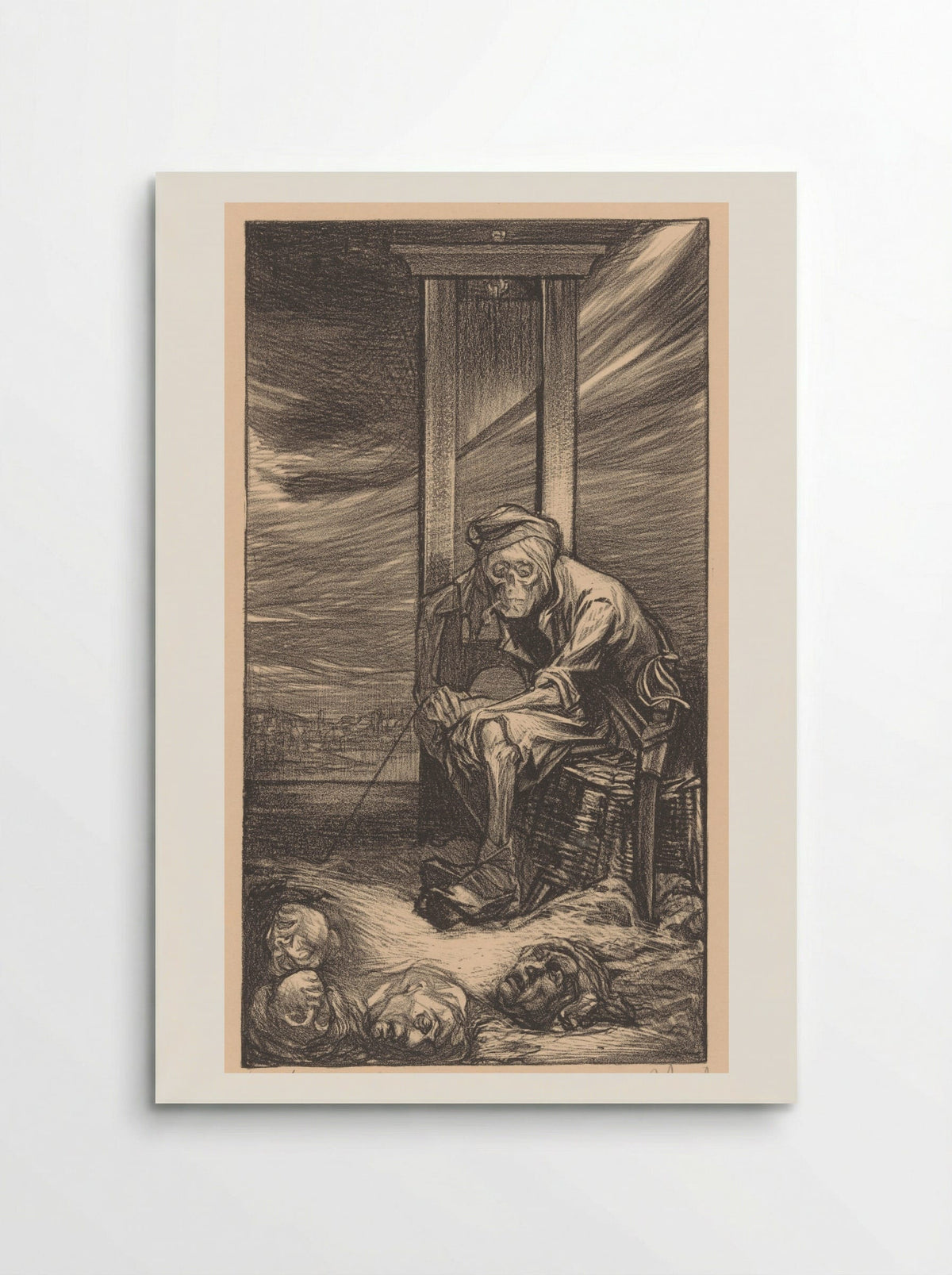 De Dood bij de guillotine - Johannes Josephus Aarts - Poster