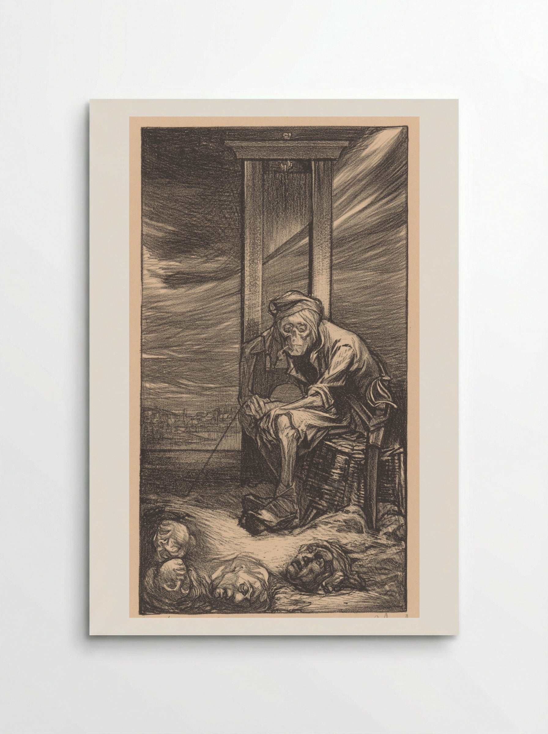De Dood bij de guillotine - Johannes Josephus Aarts - Poster