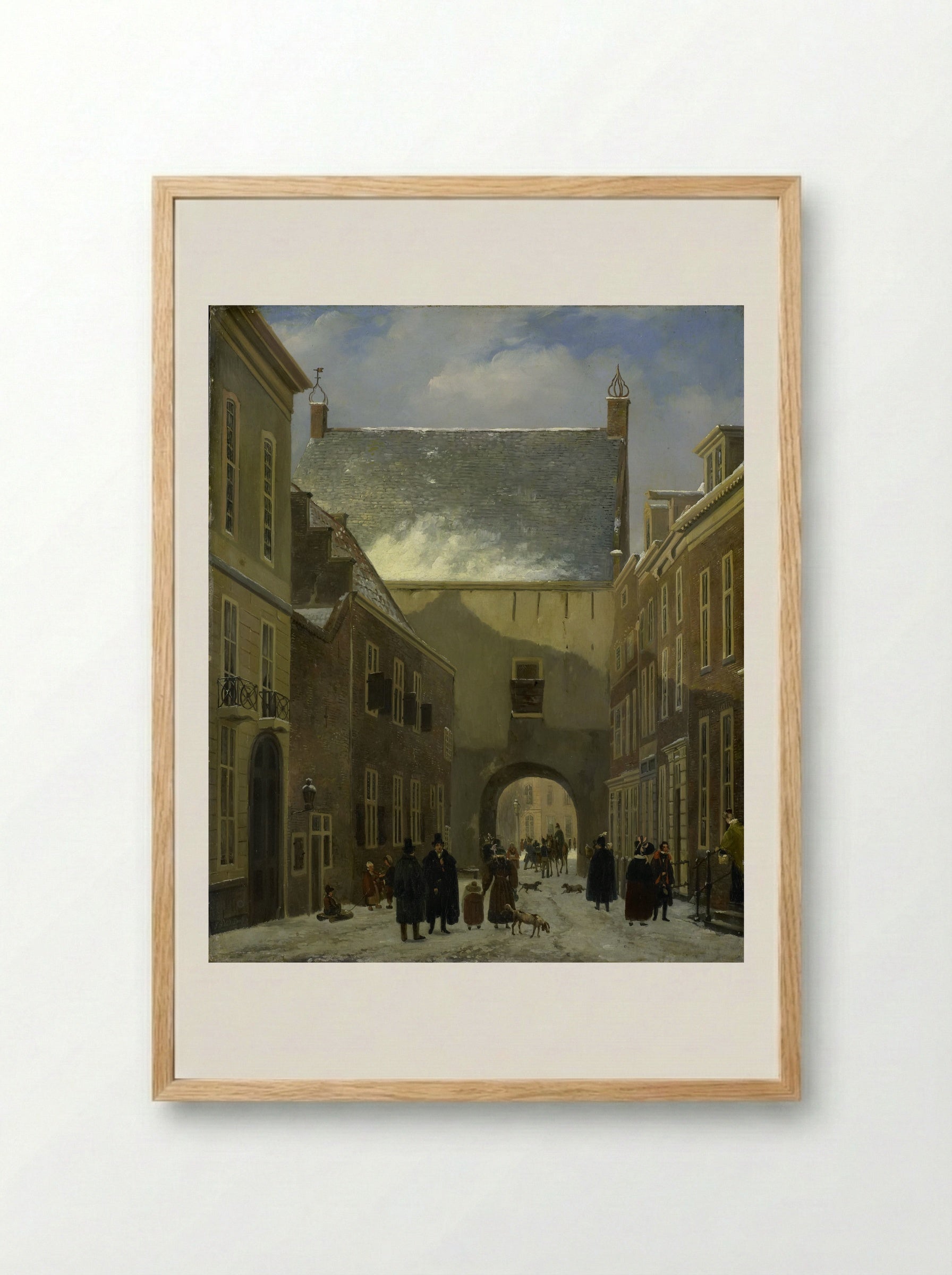 De Gevangenpoort te Den Haag - Johannes Adrianus van der Drift - Framed Print Wood