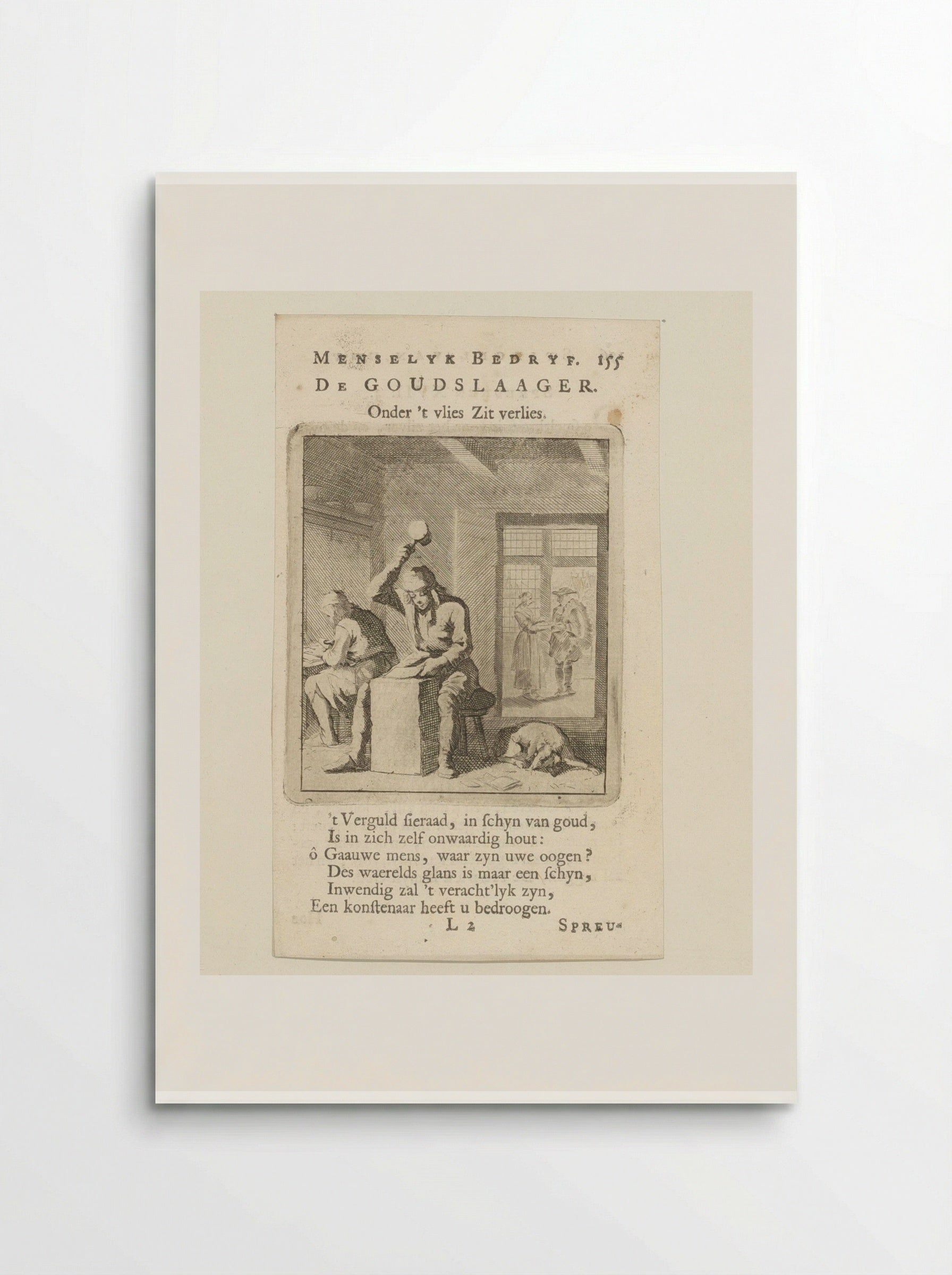 De Goudslaager (The Goldbeater) - Cornelis van der Sys - Poster