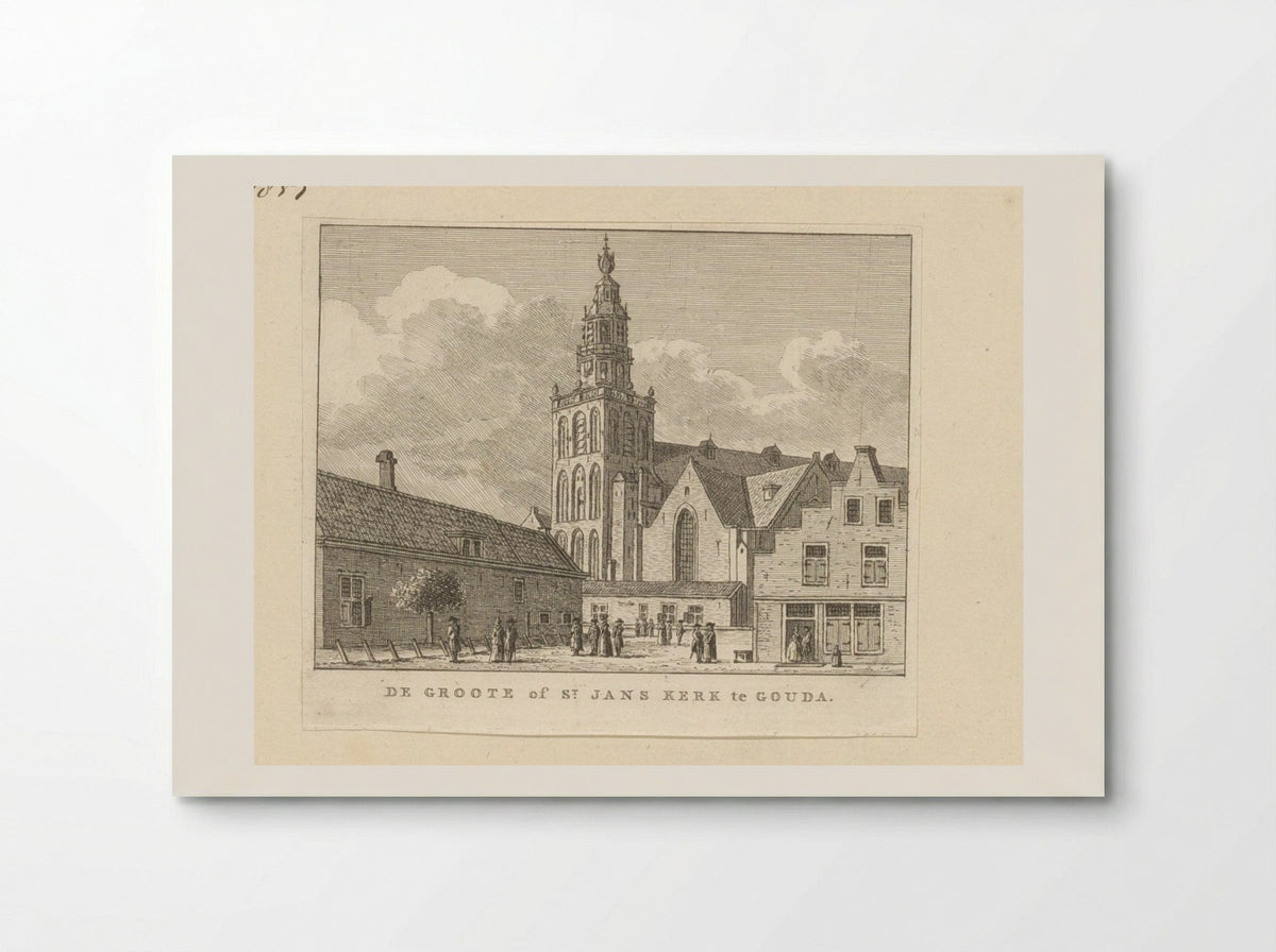 De Groote of St. Jans Kerk te Gouda - Carel Frederik Bendorp (I) - Poster