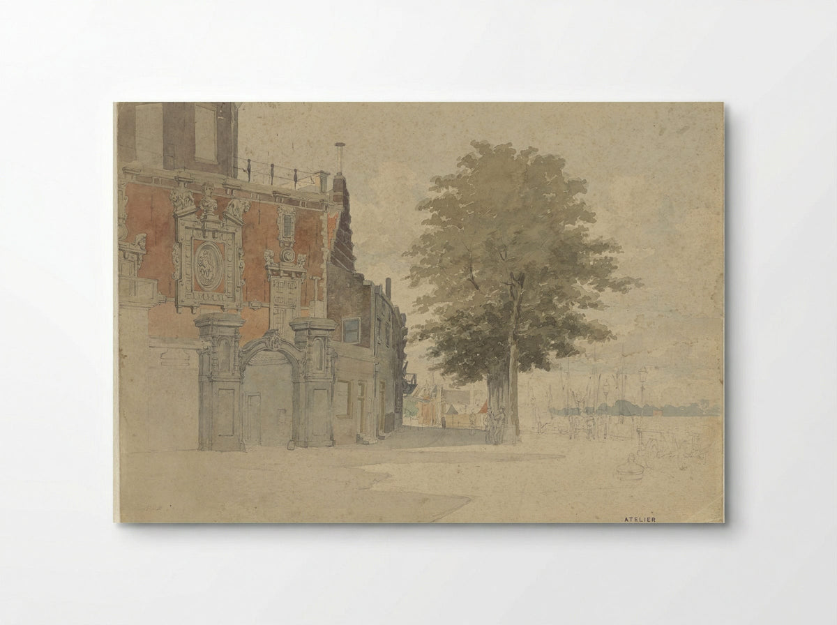 De Groothoofdspoort te Dordrecht - Willem de Haas Hemken - Poster