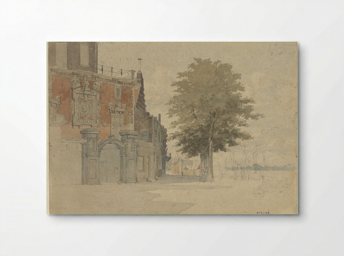 De Groothoofdspoort te Dordrecht - Willem de Haas Hemken - Poster