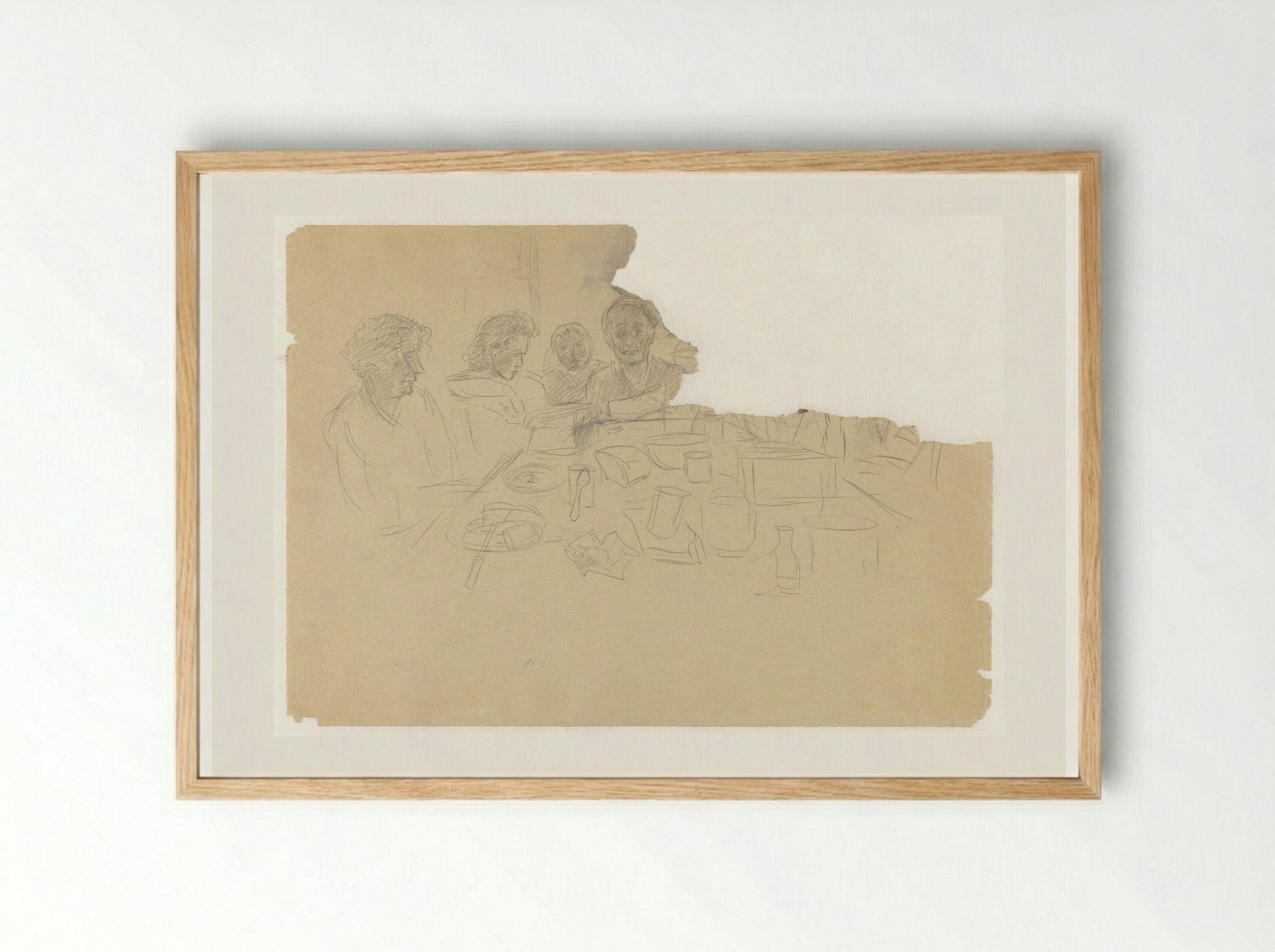 De Hollandse tafel - Aat Breur-Hibma - Framed Print Wood
