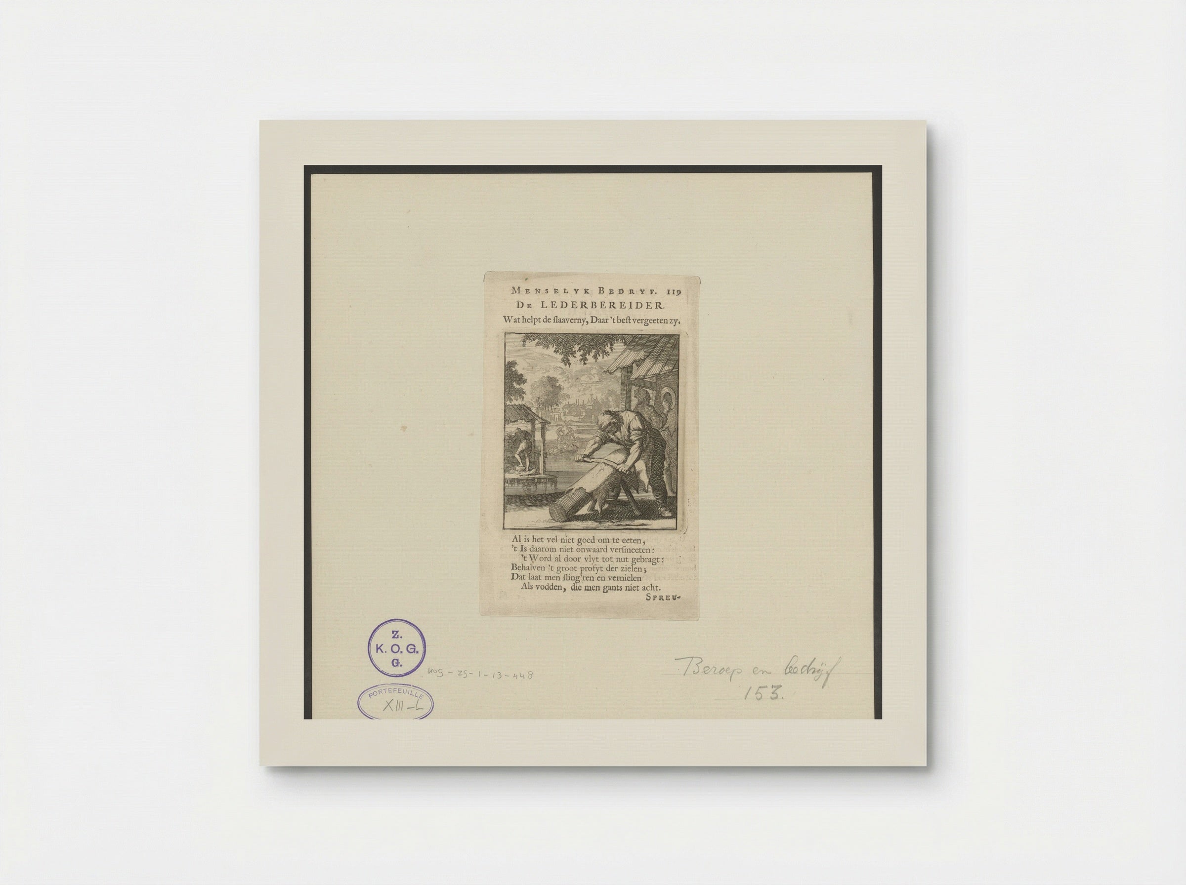 De Lederbereider (The Leather Tanner) - Cornelis van der Sys - Poster