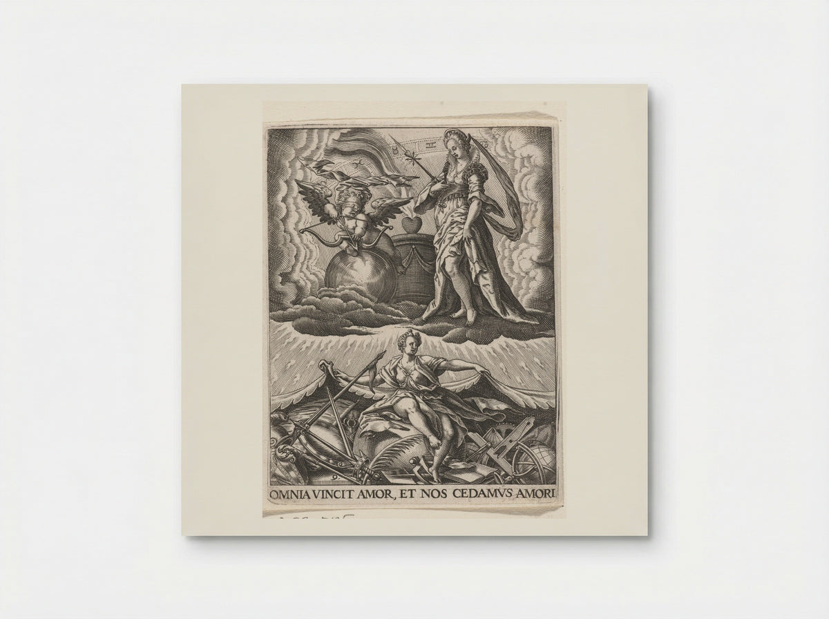 De Liefde overwint alles - Johann Theodor de Bry - Poster