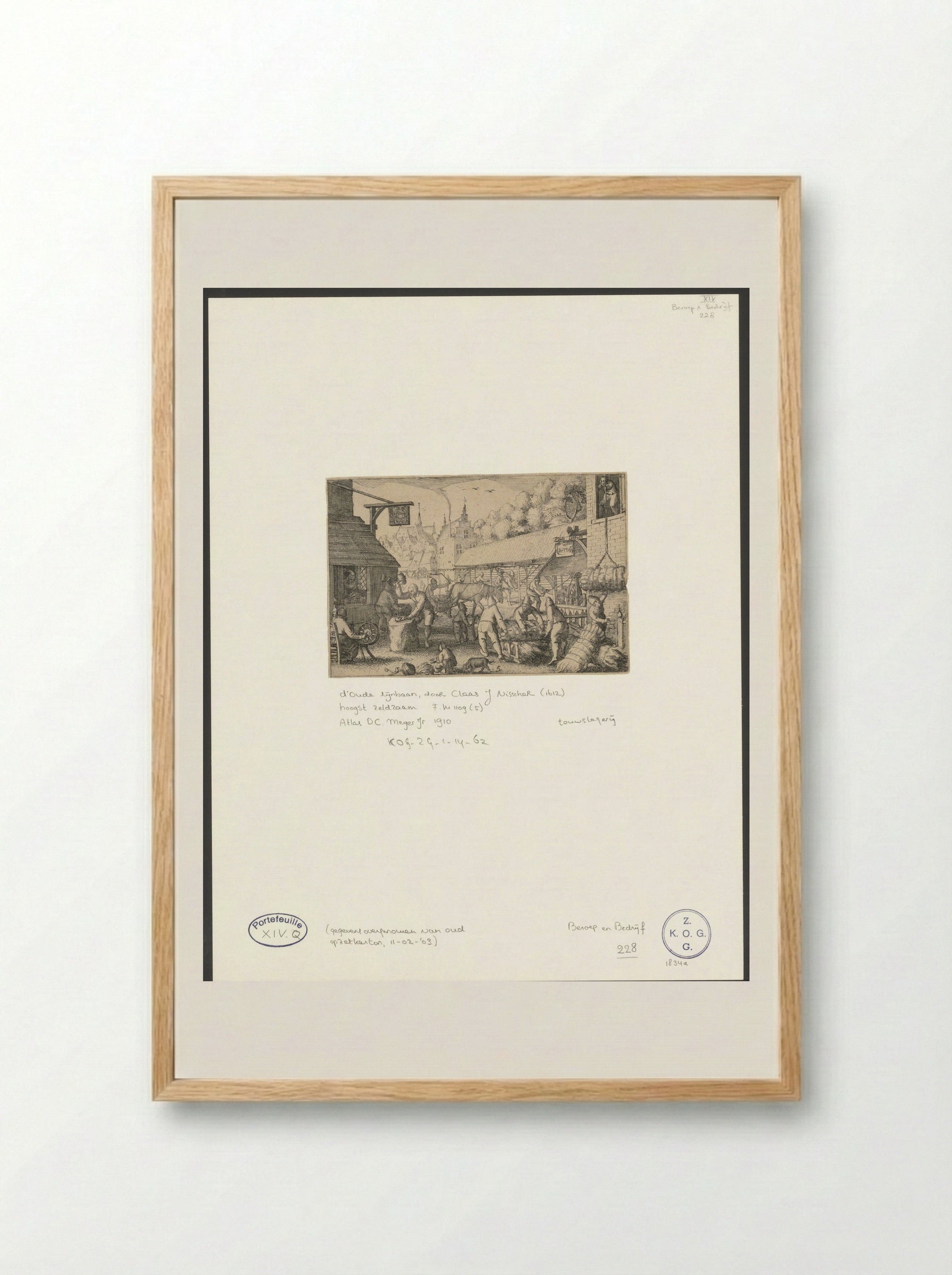 De Lyndraajer - Jan Luyken - Framed Print Wood