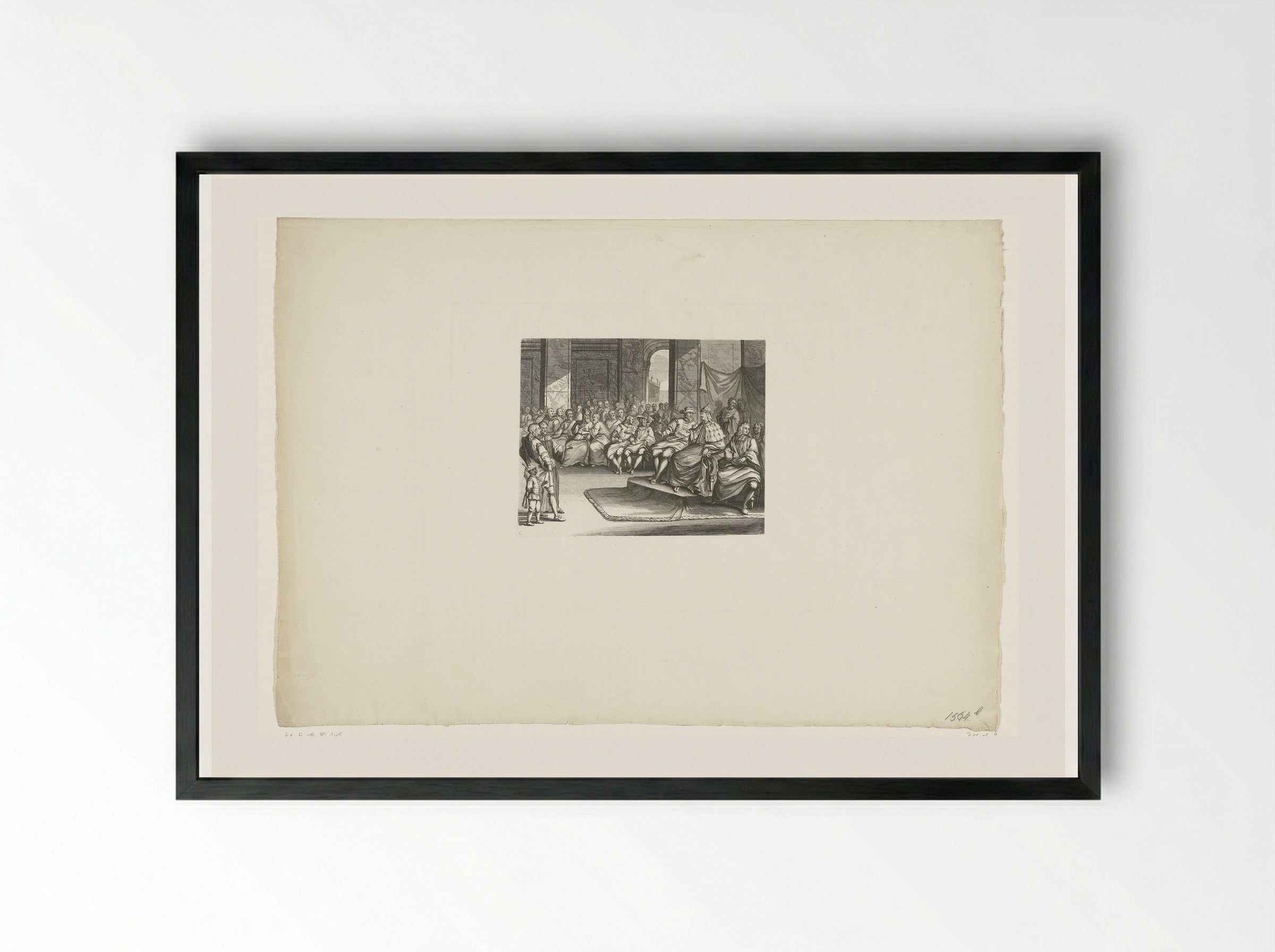 De Nederlandse gezant Willem van Lier te Venetië - Matthijs Pool - Framed Print Black