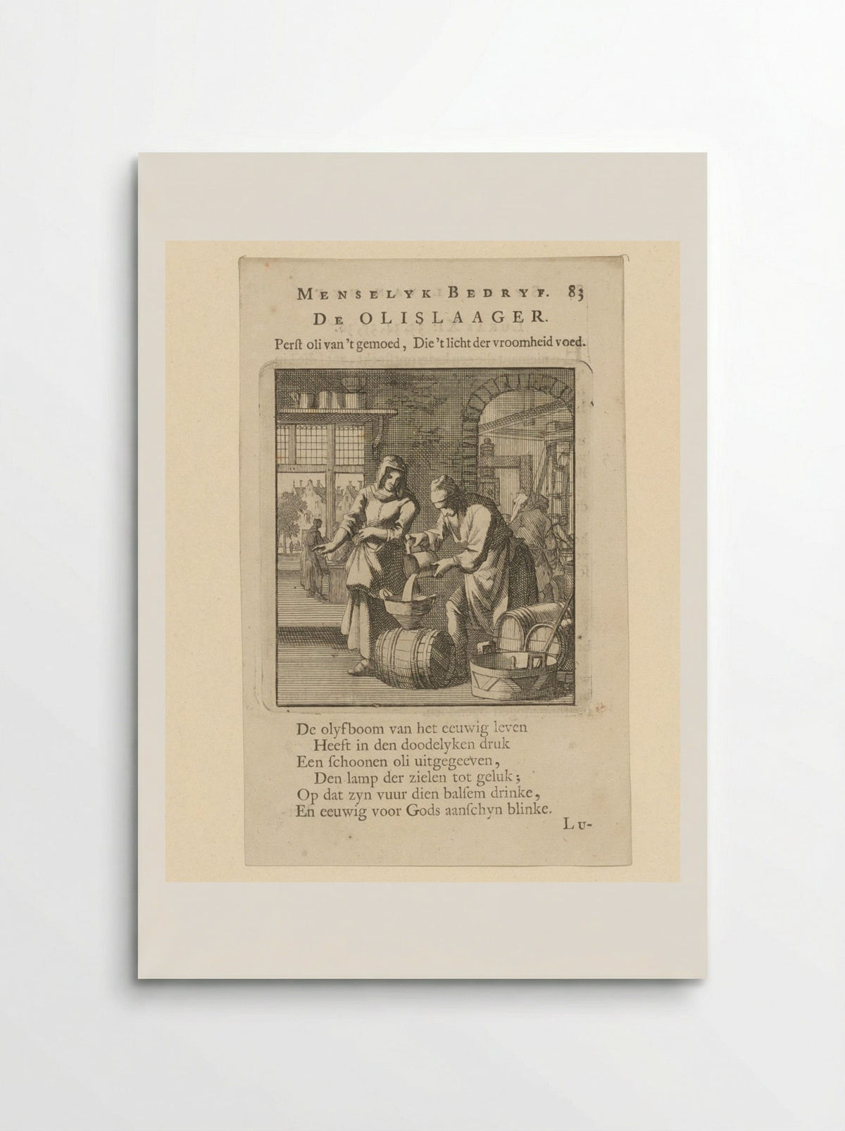 De Olislaager - Jan Luyken - Poster