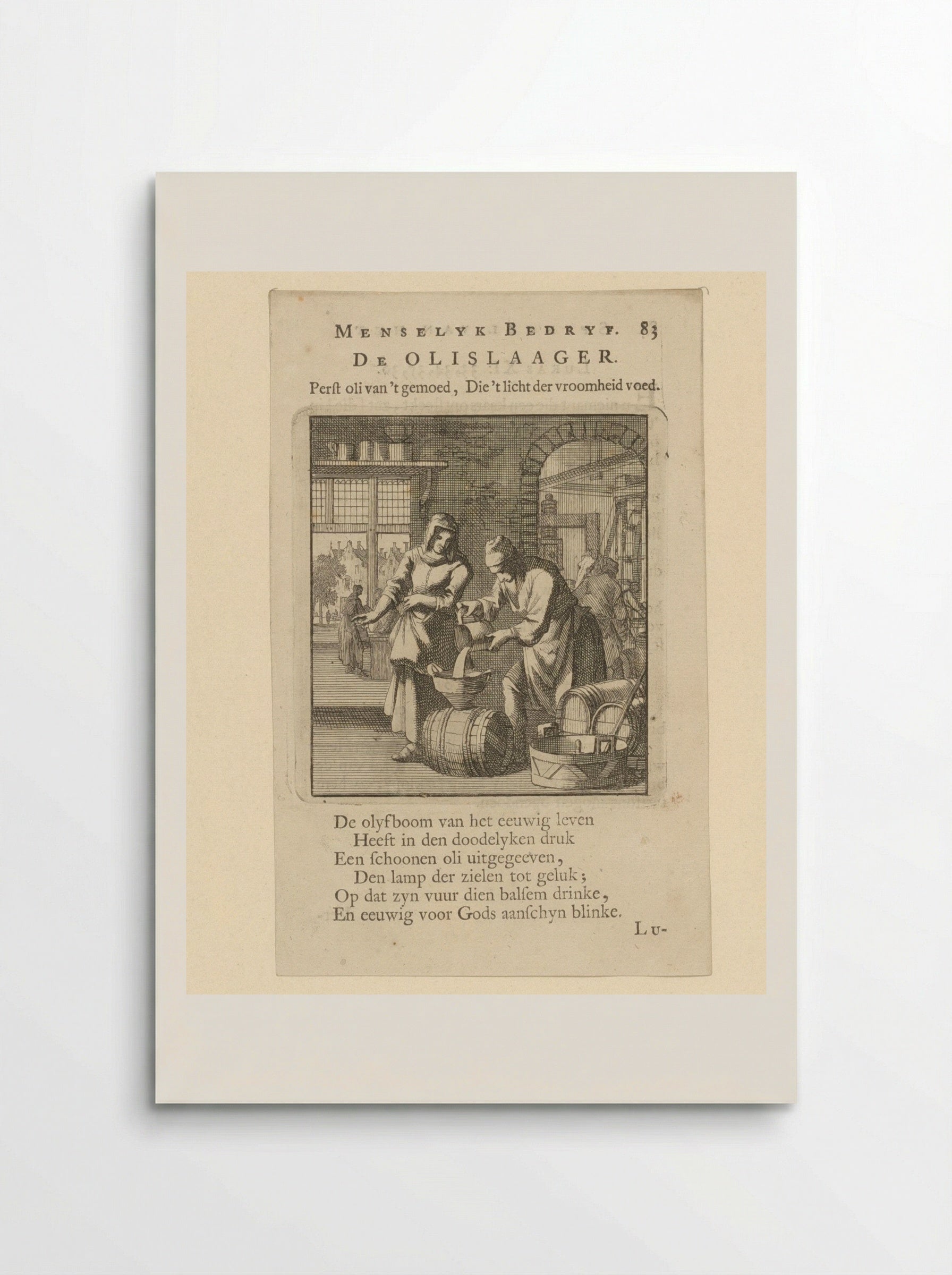 De Olislaager - Jan Luyken - Poster