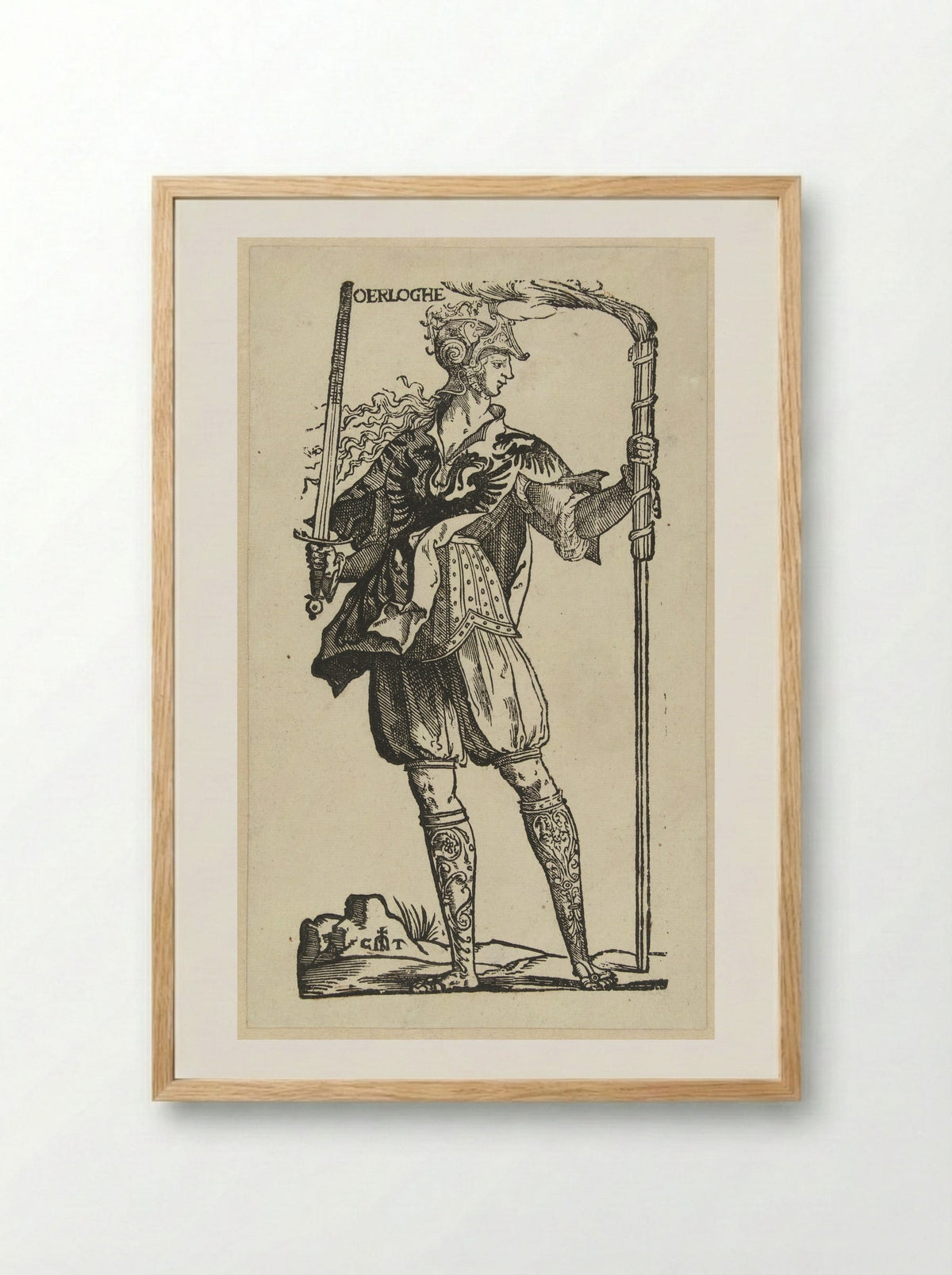 De Oorlog (War) - Jan Ewoutsz. - Framed Print Wood