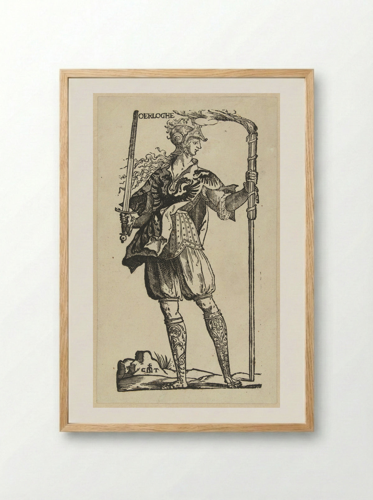 De Oorlog (War) - Jan Ewoutsz. - Framed Print Wood