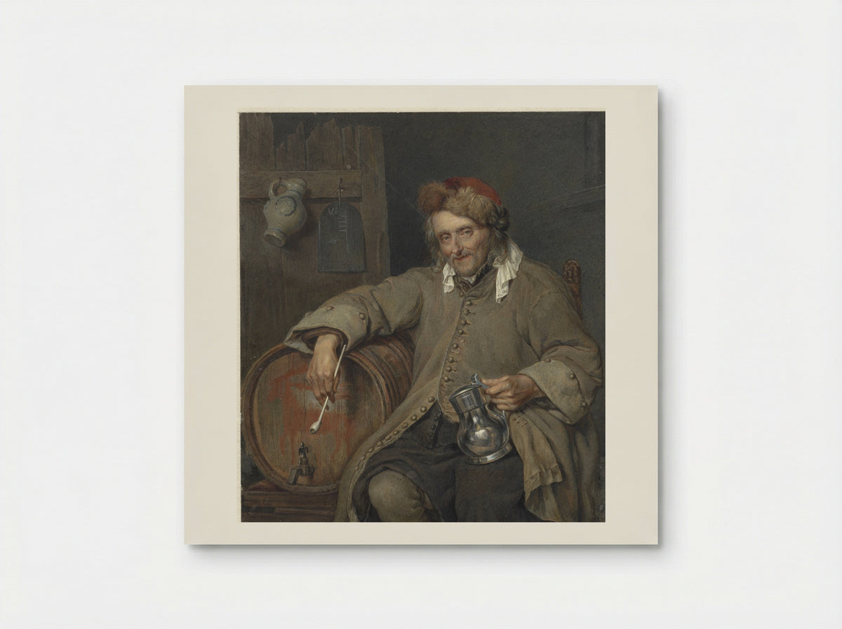 De Oude Drinker - Johan Heinrich Neuman - Poster