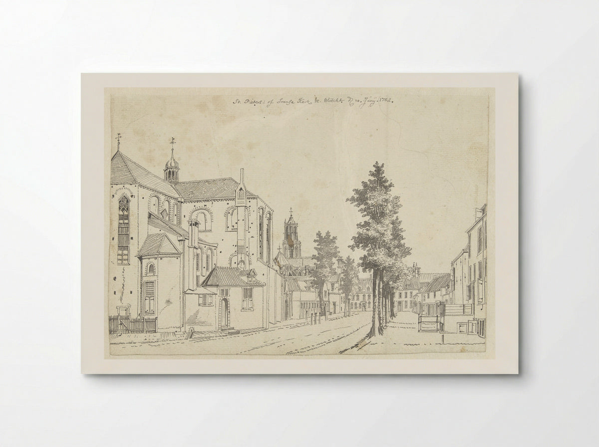 De Pieterskerk te Utrecht - Jan de Beijer - Poster