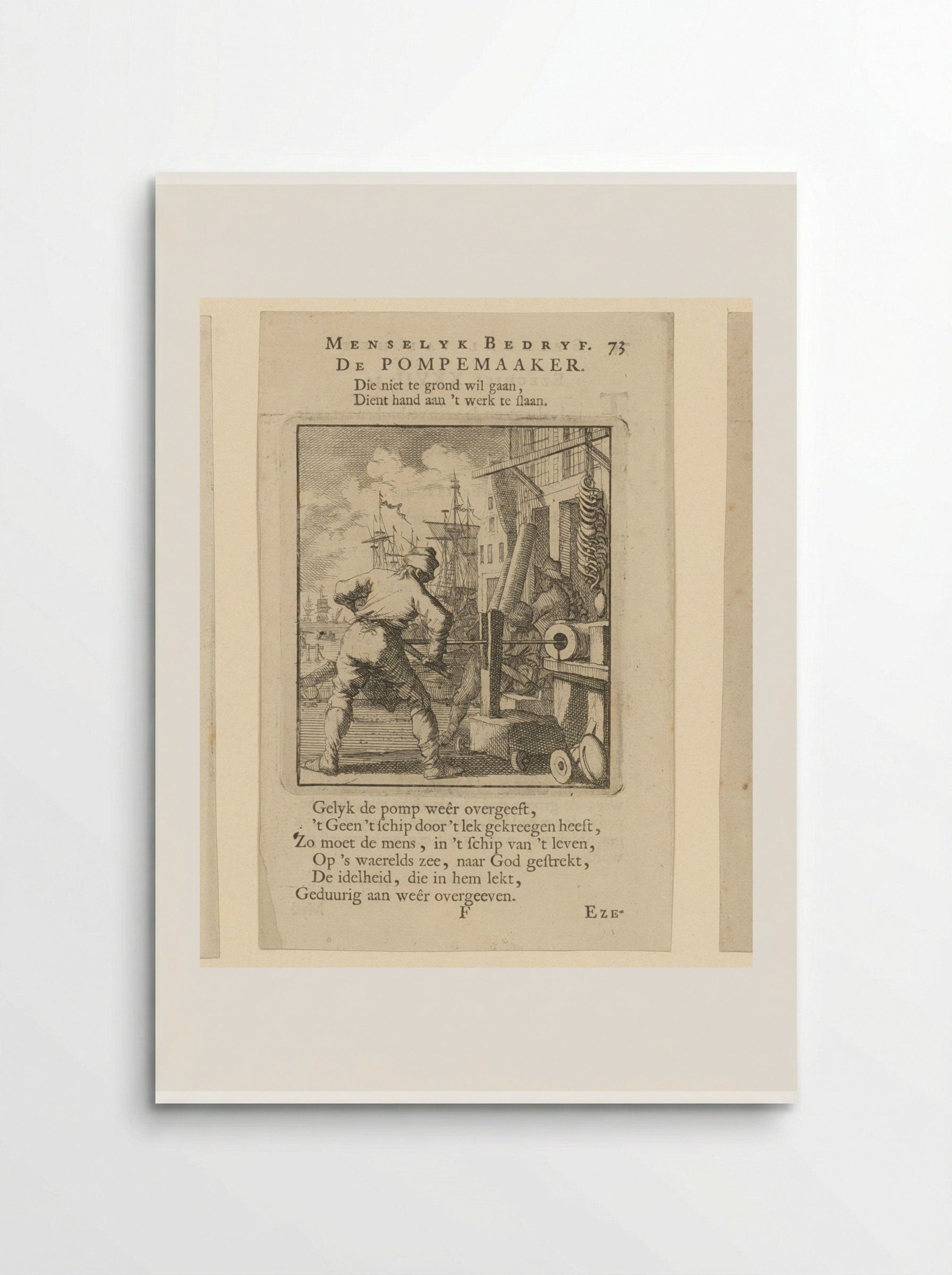 De Pompemaker - Cornelis van der Sys - Poster