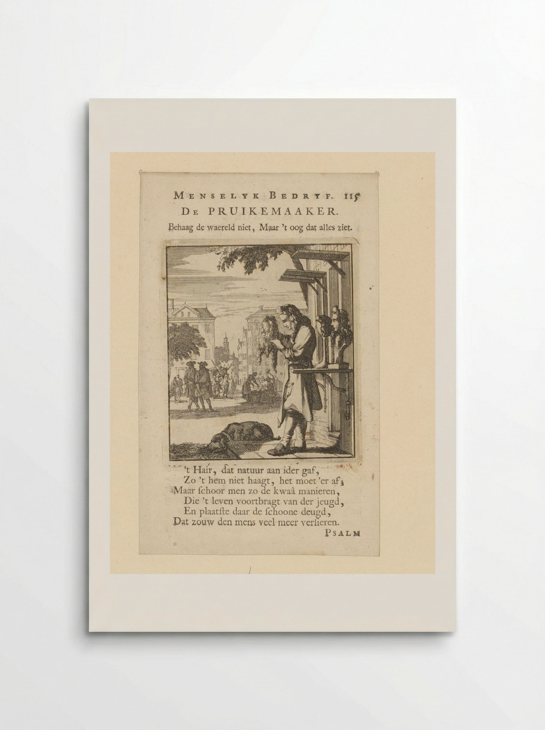 De Pruikemaaker (The Wigmaker) - Cornelis van der Sys - Poster