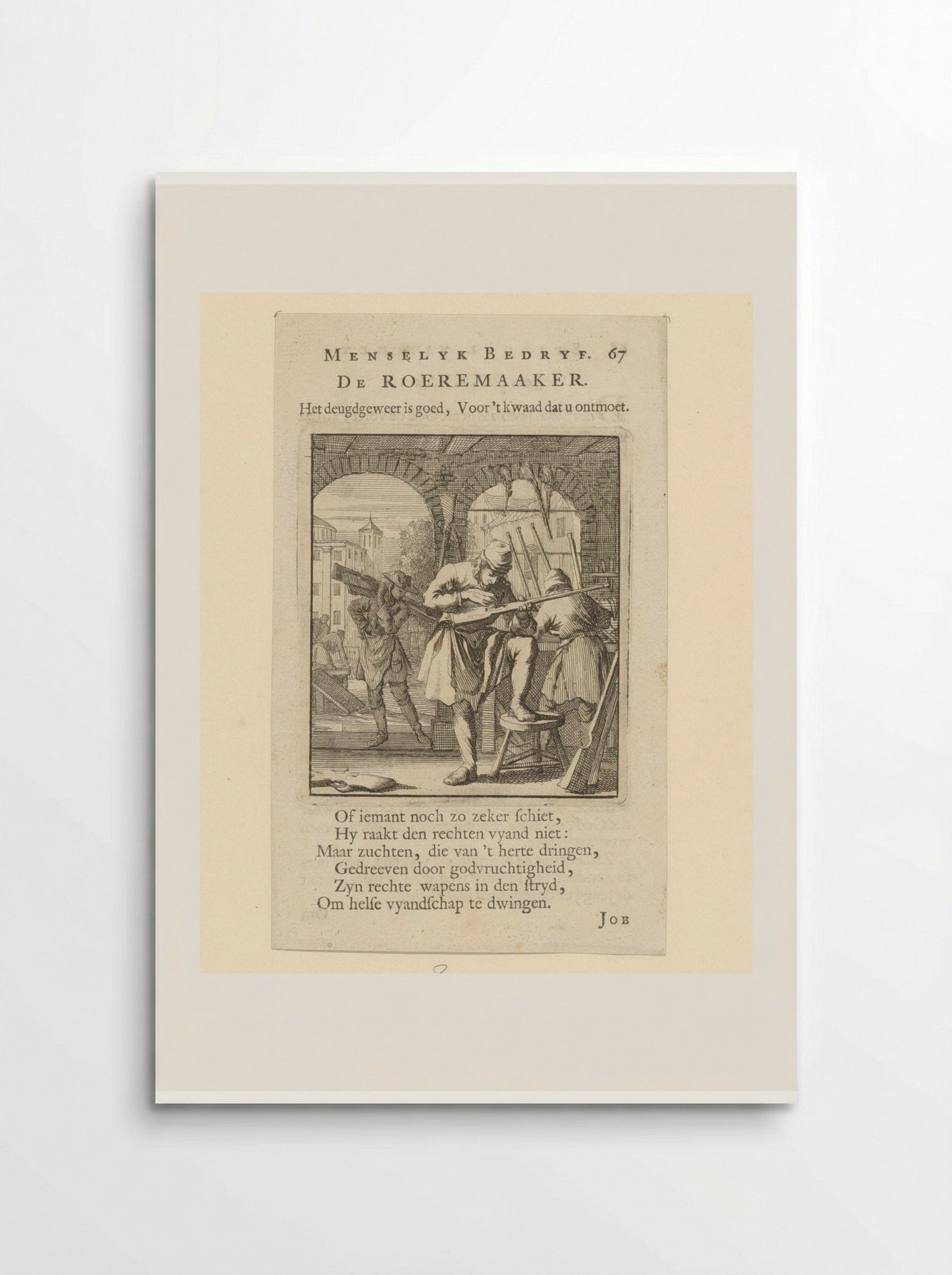 De Roeremaaker (The Gunsmith) - Cornelis van der Sys - Poster