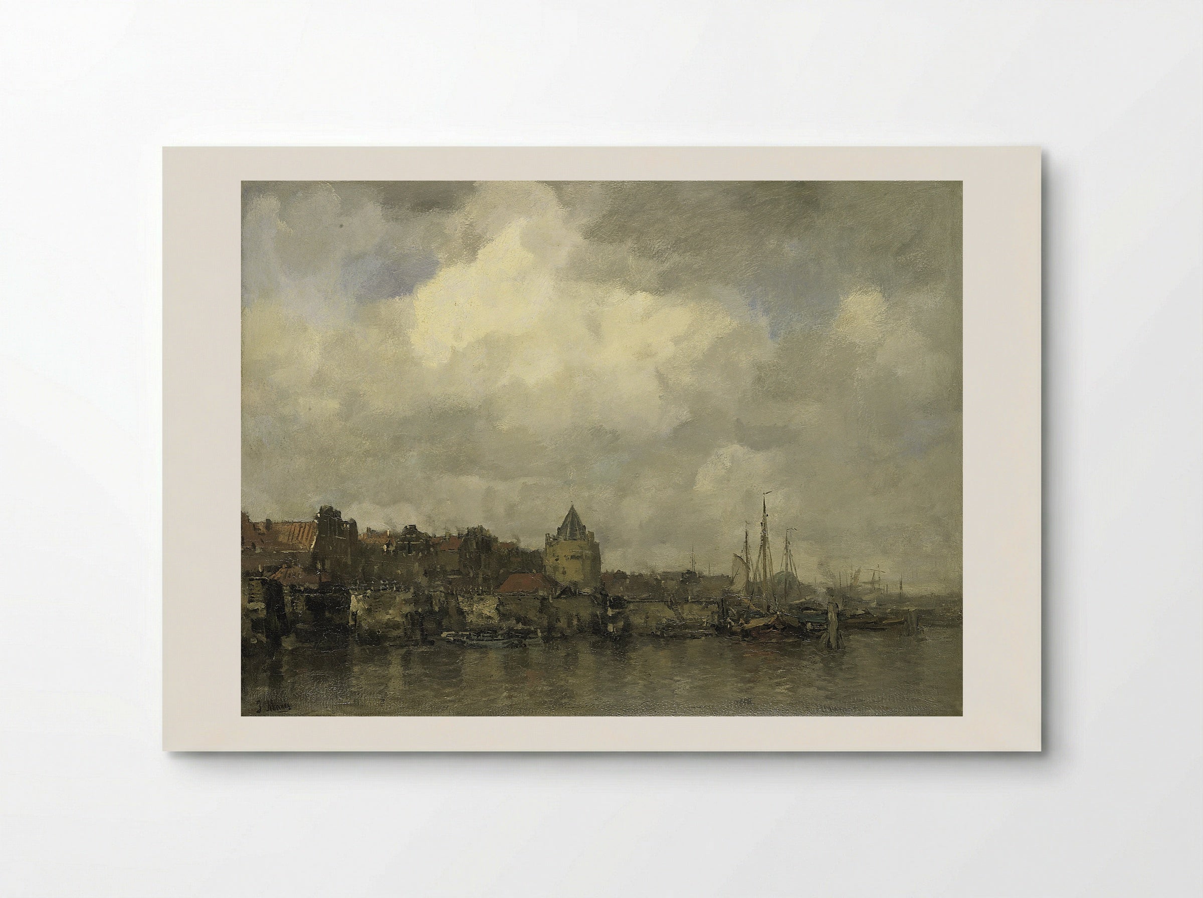 De Schreierstoren aan de Buitenkant te Amsterdam - Jacob Maris - Poster