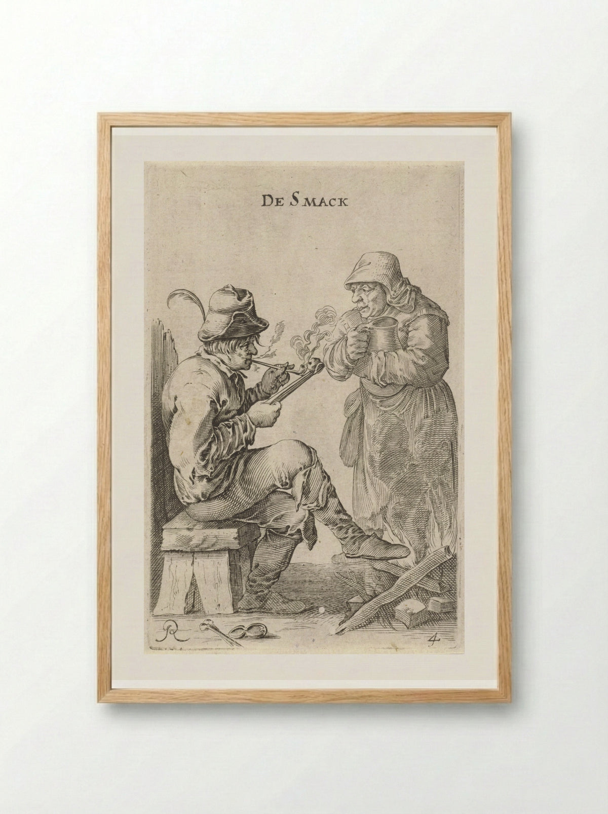 De Smaak (Taste) - Salomon Savery - Framed Print Wood