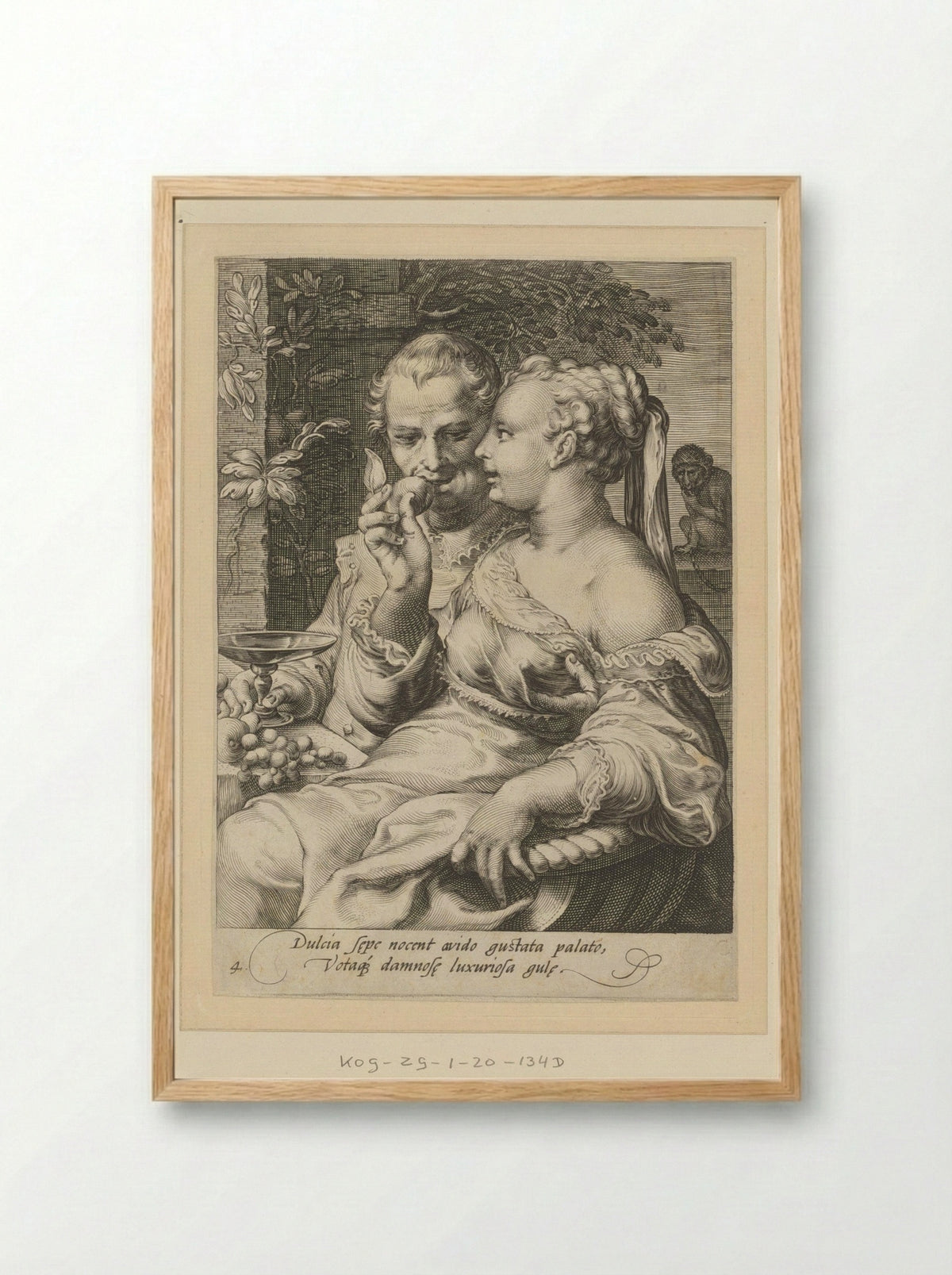 De Smaak (Taste) - Jan Saenredam - Framed Print Wood