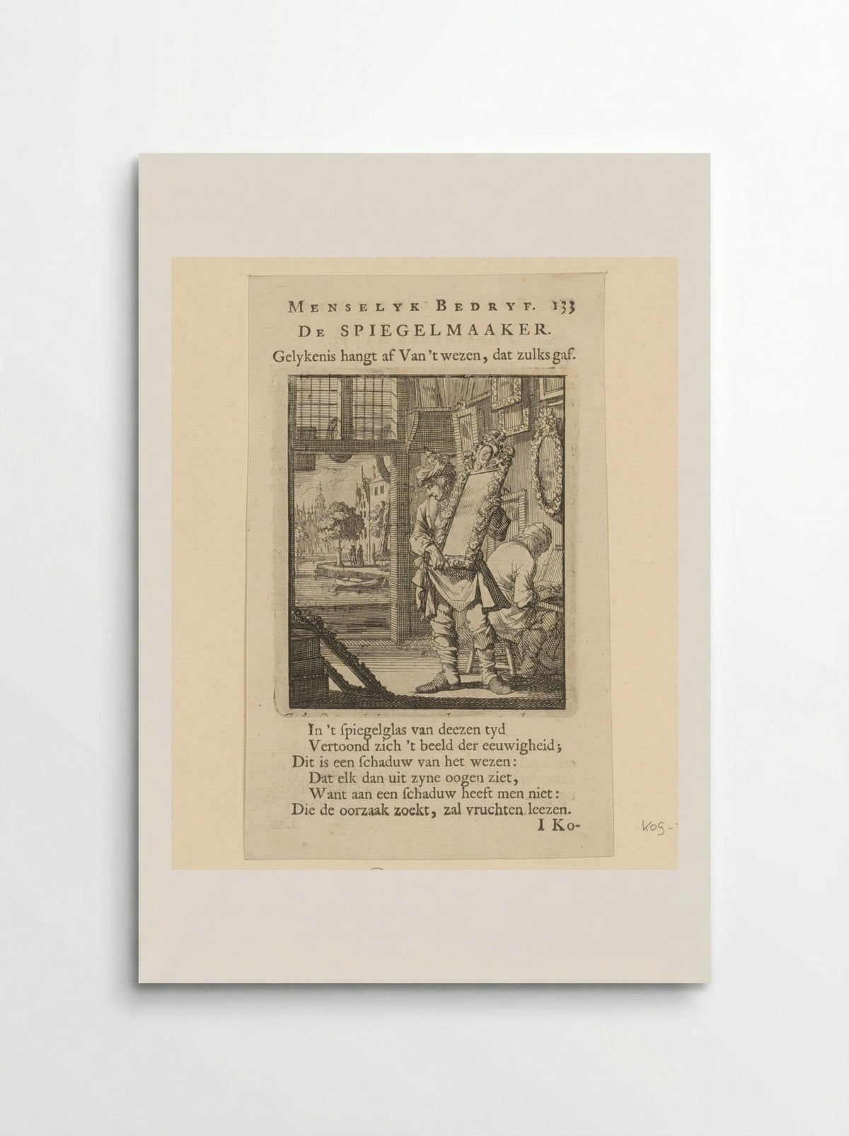 De Spiegelmaker - Cornelis van der Sys - Poster