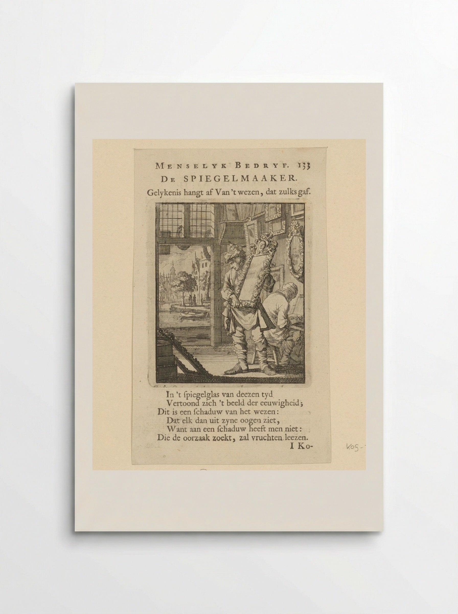 De Spiegelmaker - Cornelis van der Sys - Poster