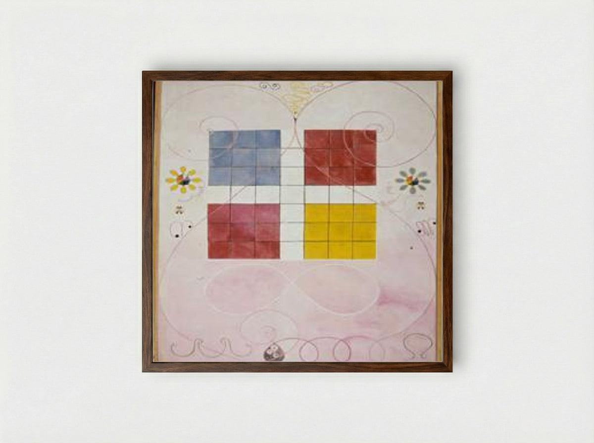 De Tio Största, n°10 Alderdomen - Hilma af Klint - Framed Print Dark Wood