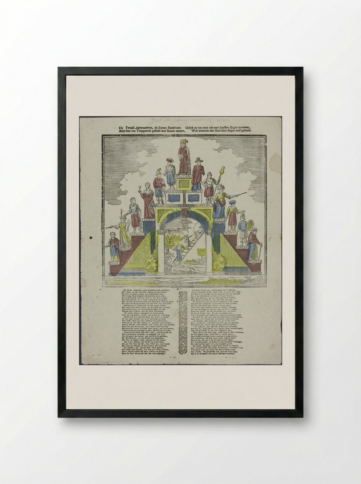 De Twaalf Aartsvaderen - Glenisson & Zonen - Framed Print Black