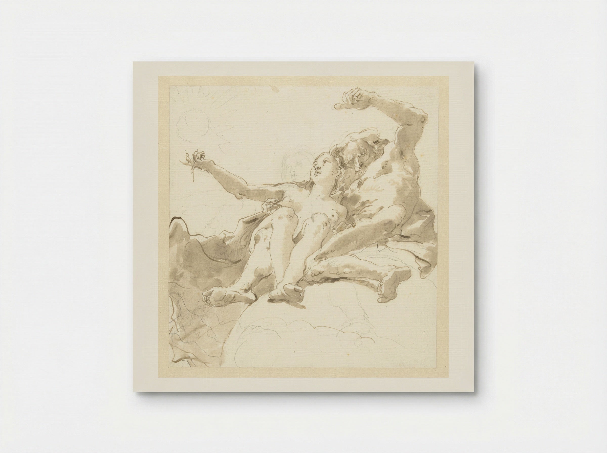 De Waarheid en de Tijd - Giovanni Battista Tiepolo - Poster