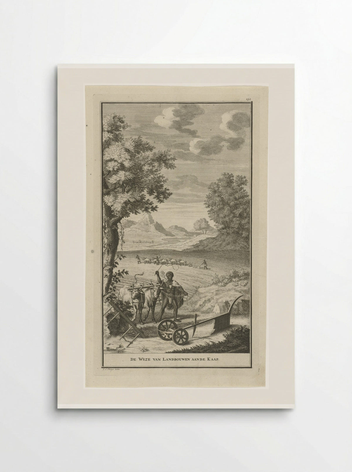 De Wyze van Landbouwen aande Kaap - Jan Caspar Philips - Poster