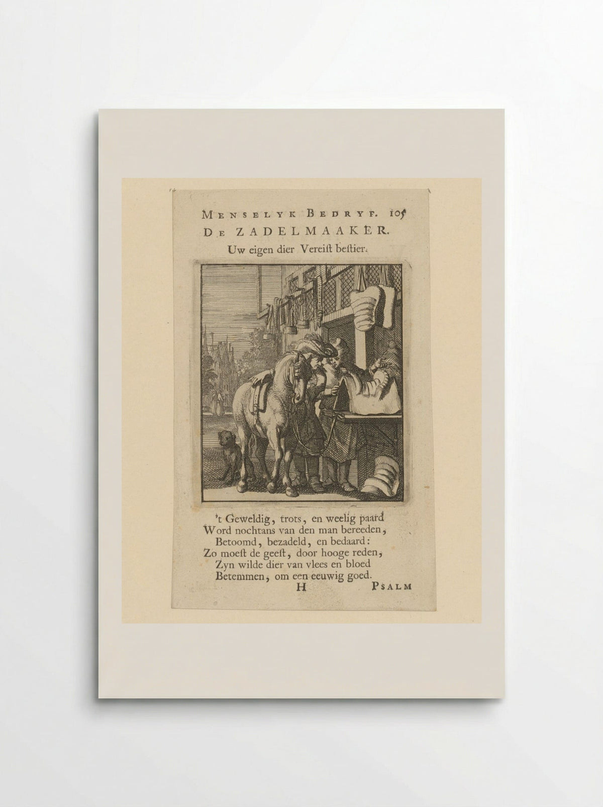 De Zadelmaker - Cornelis van der Sys - Poster